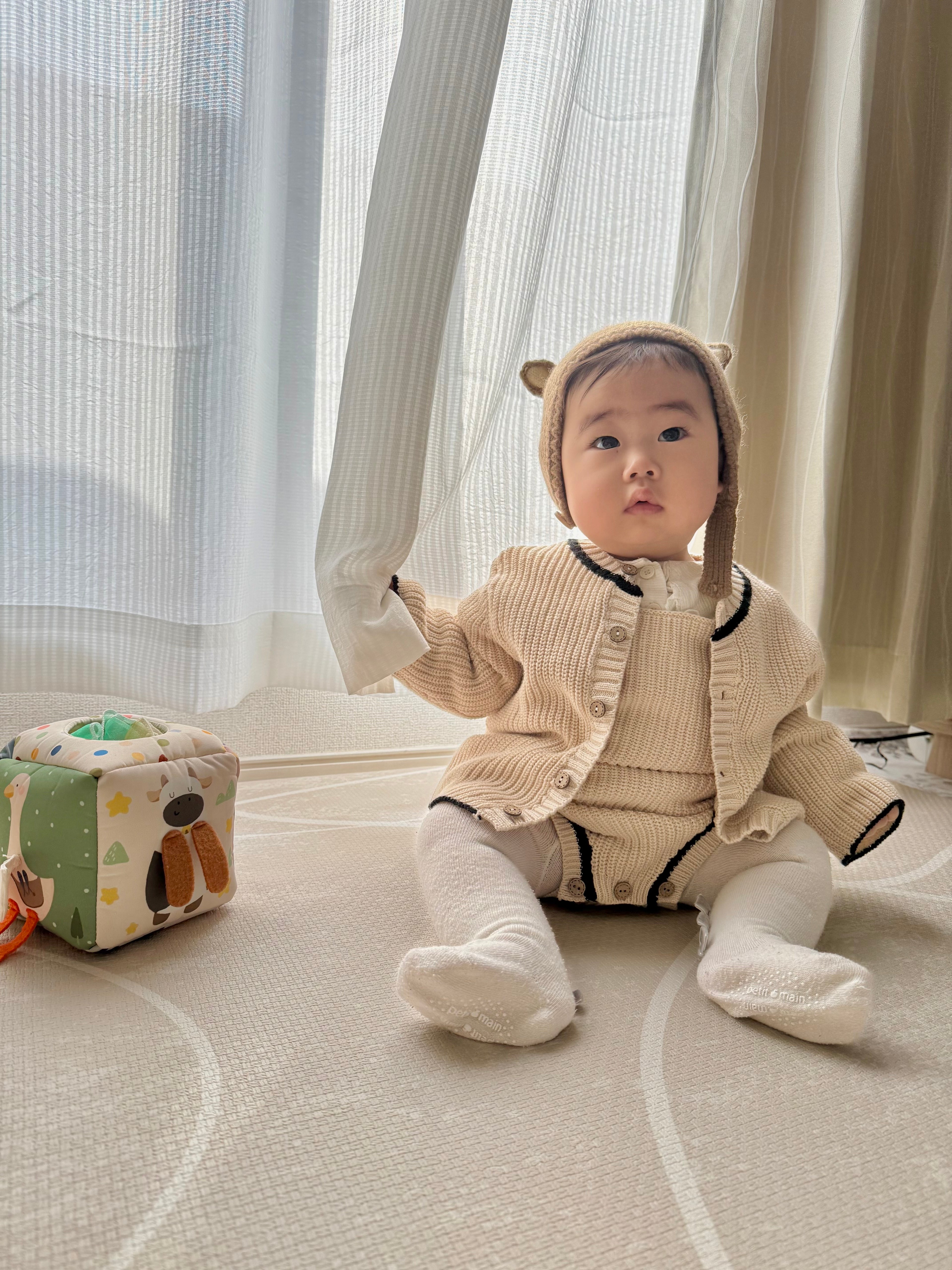 ノーカラーキルティングジャケット