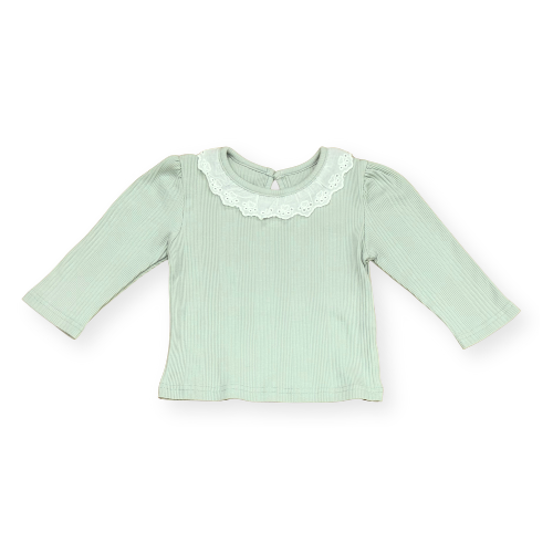 花柄ブルマとレース襟トップスの2点セット