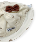 ふんわり可愛いミミ＆リボン ベビーハット