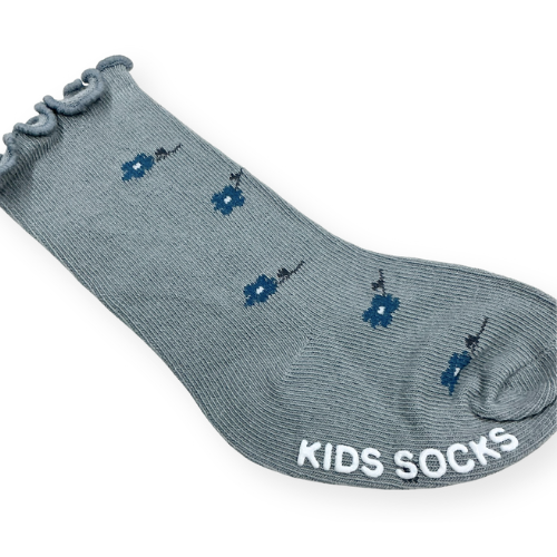 ナチュラルカラー 花柄ベビーソックス