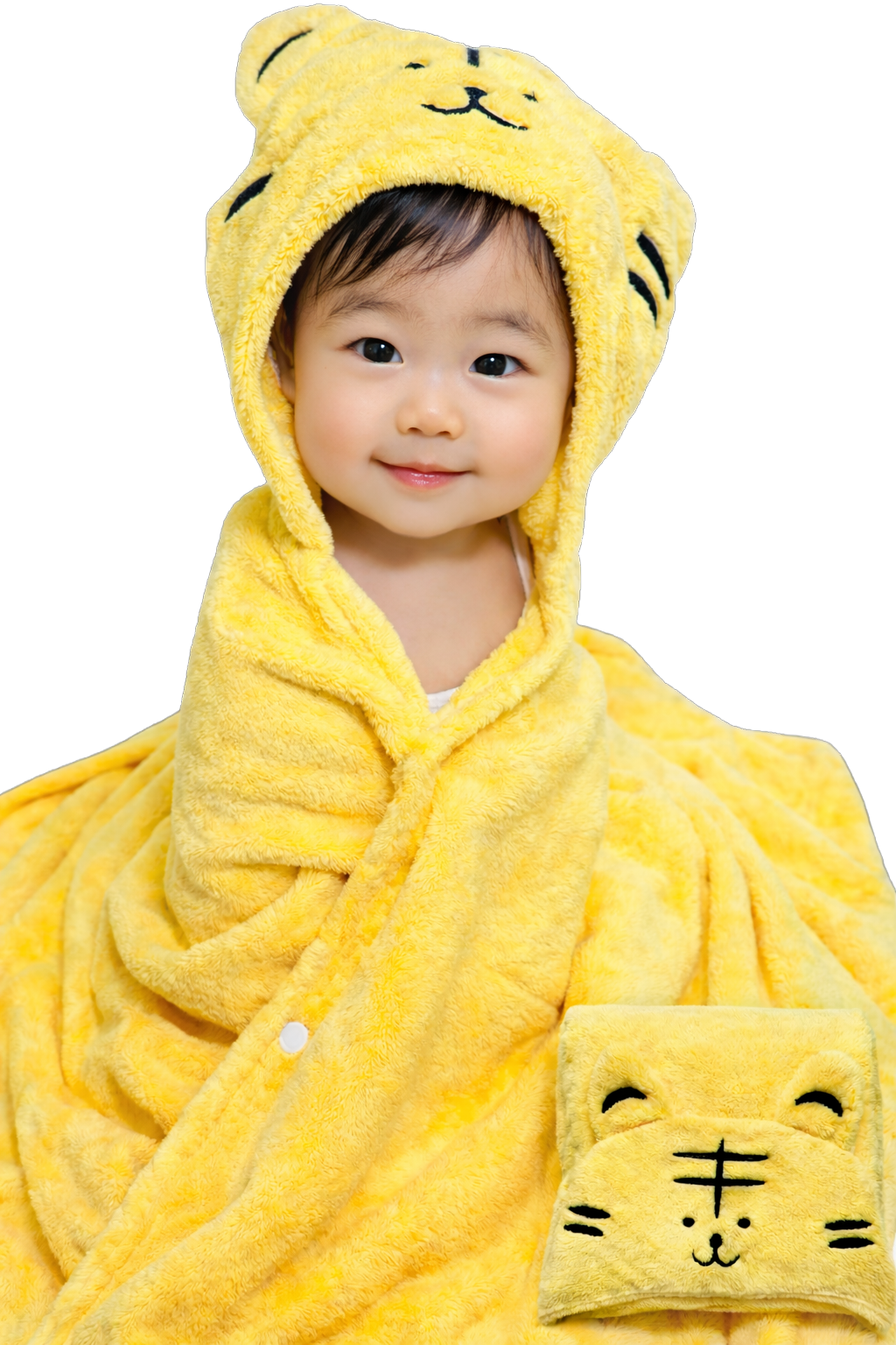 【名入れ可能】ワンオペママのお助け！ ベビーバスタオルふわり