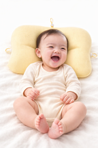 【窒息しにくい絶壁防止ベビー枕】まるみ