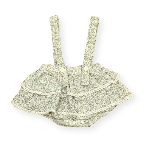 花柄ブルマとレース襟トップスの2点セット