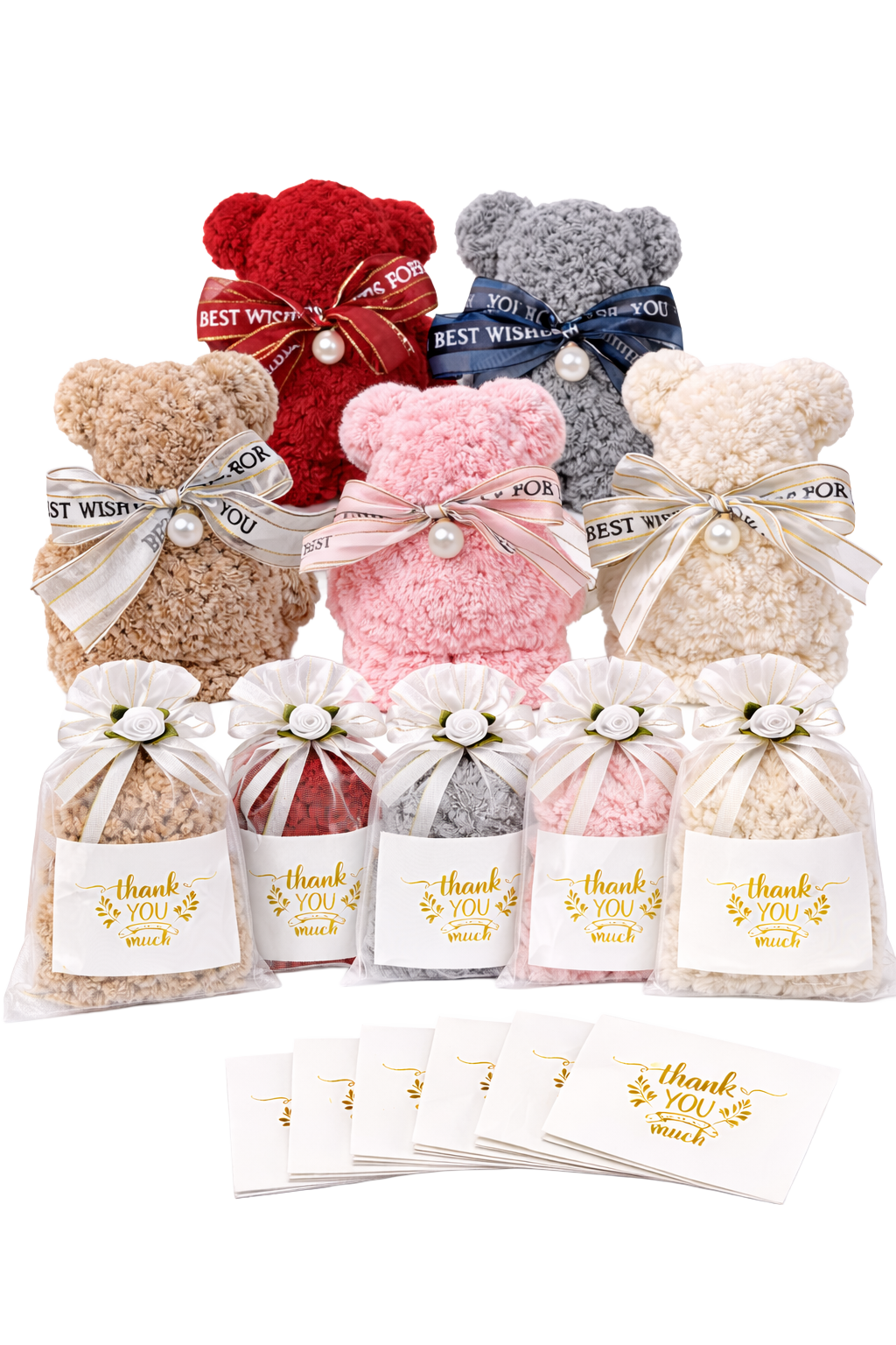 【感謝の気持ちを伝えたいプレゼント】タオルベアセット