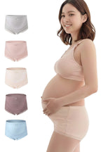 【3枚セット】助産師監修・お腹すっぽりマタニティショーツ：旧色