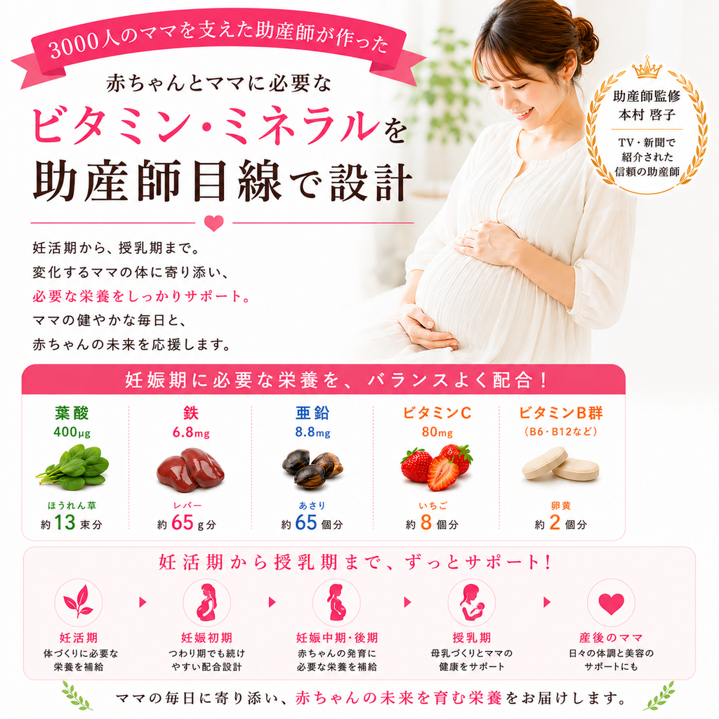 【腸活葉酸サプリ】 吸収力に配慮したマタニーナ