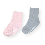 シンプルリブ編み ベビーソックス