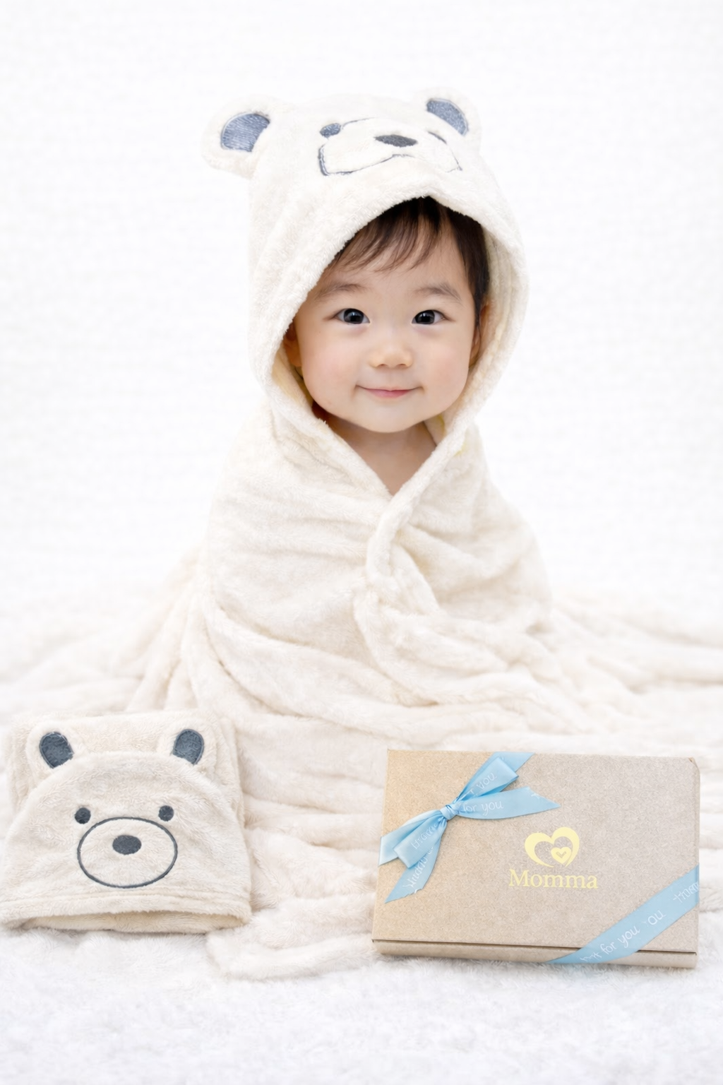 名入れ可能】ワンオペママのお助け！ ベビーバスタオルふわり – 助産師