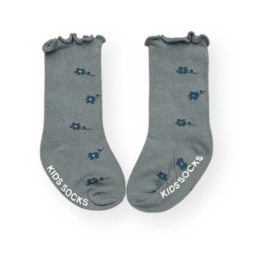 ナチュラルカラー 花柄ベビーソックス