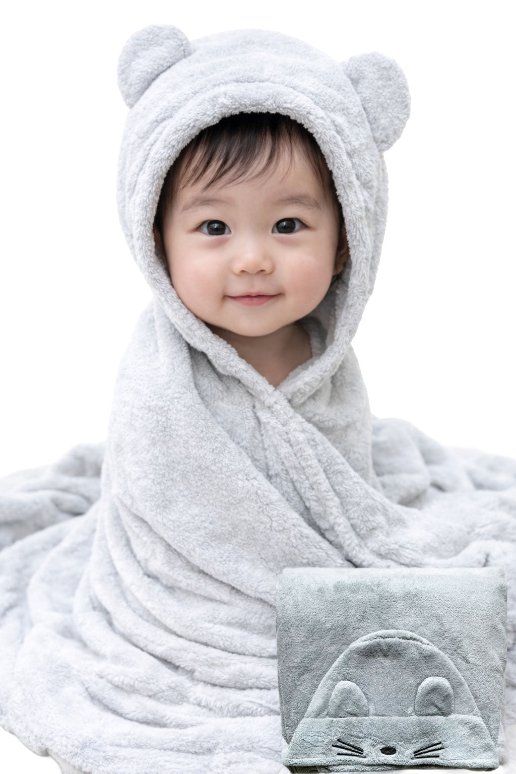 【名入れ可能】ワンオペママのお助け！ ベビーバスタオルふわり