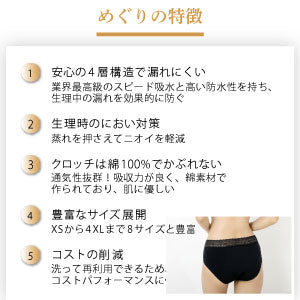 【助産師監修】吸水ショーツ