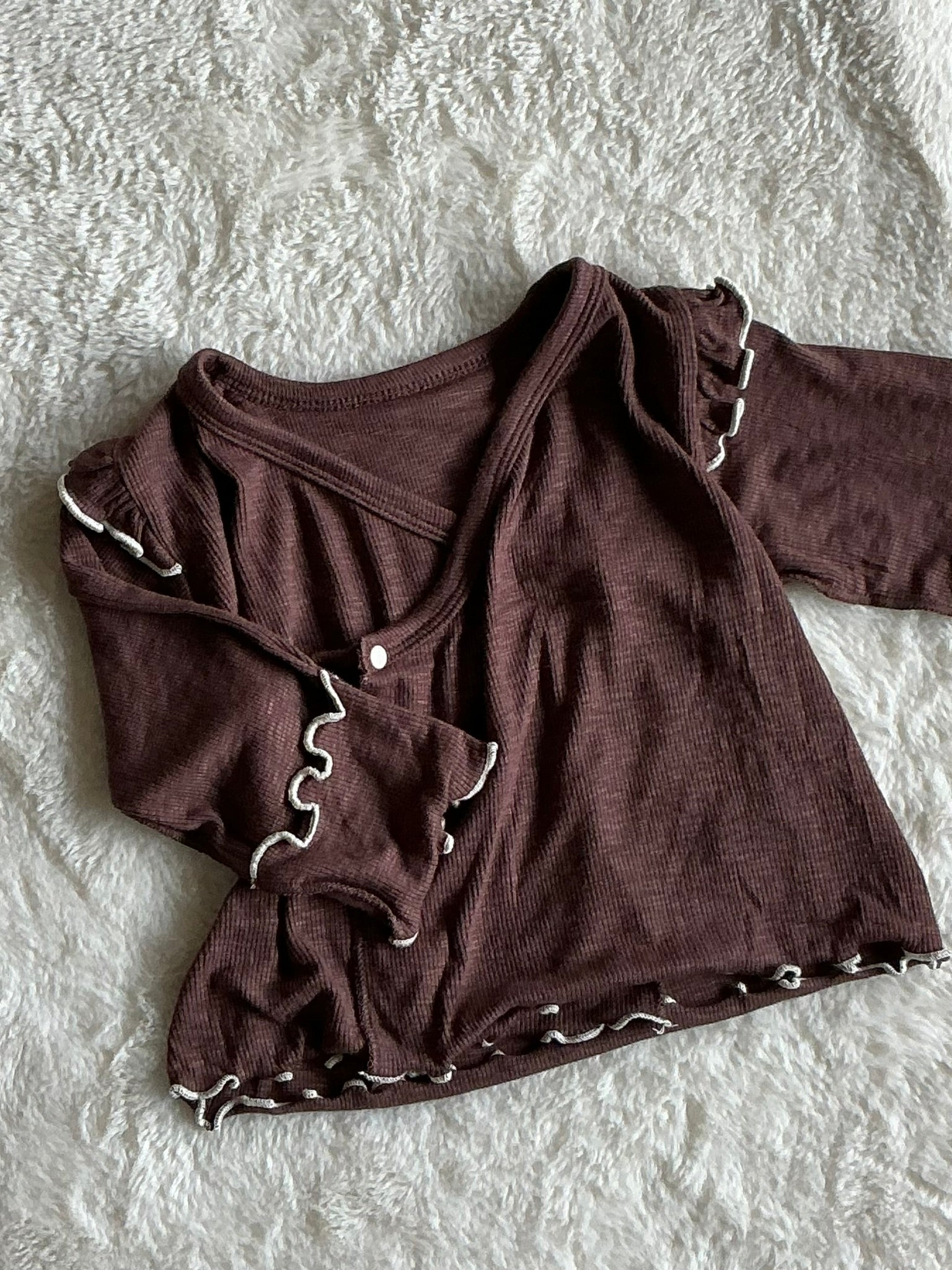 フリルリブ セットアップパジャマ（上下セット）