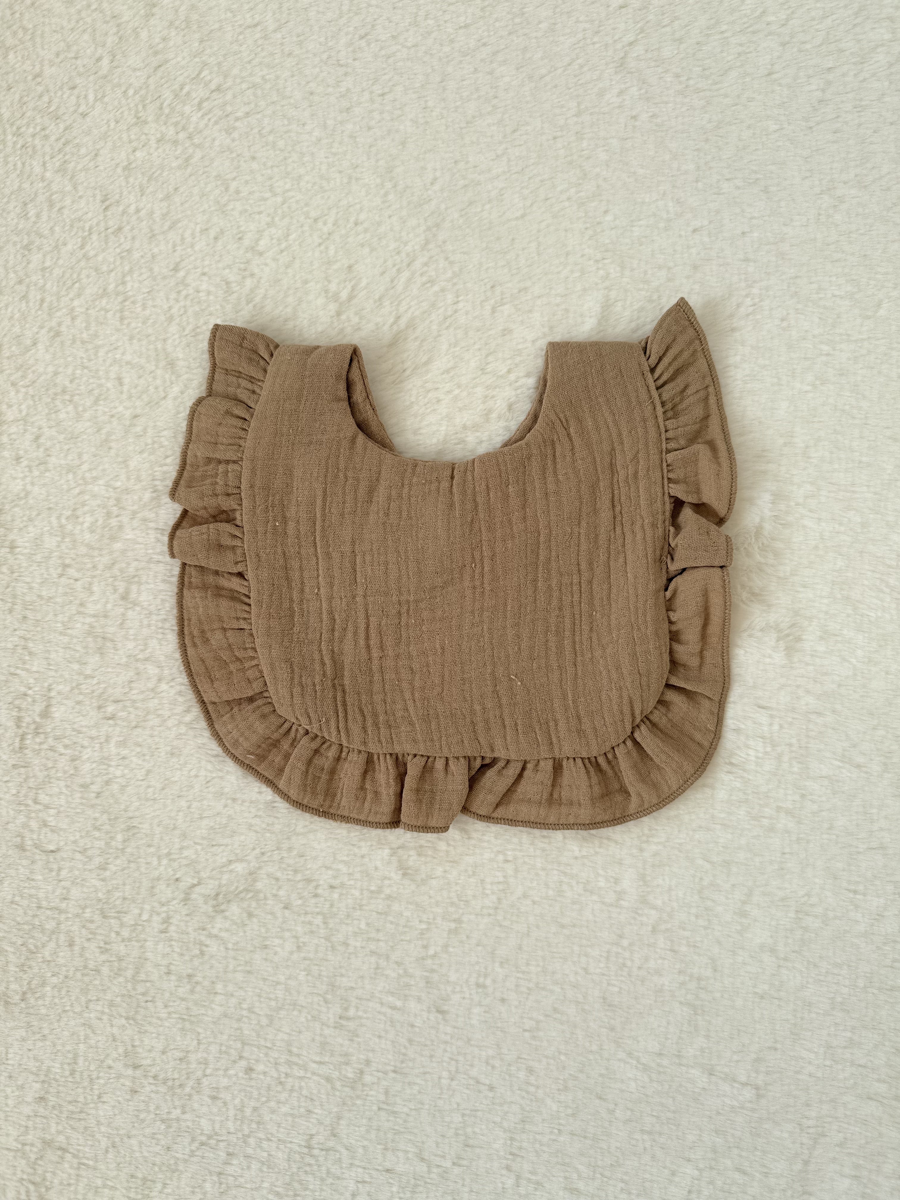 フリルコットンビブ 【スタイ・よだれかけ】（全9色展開）