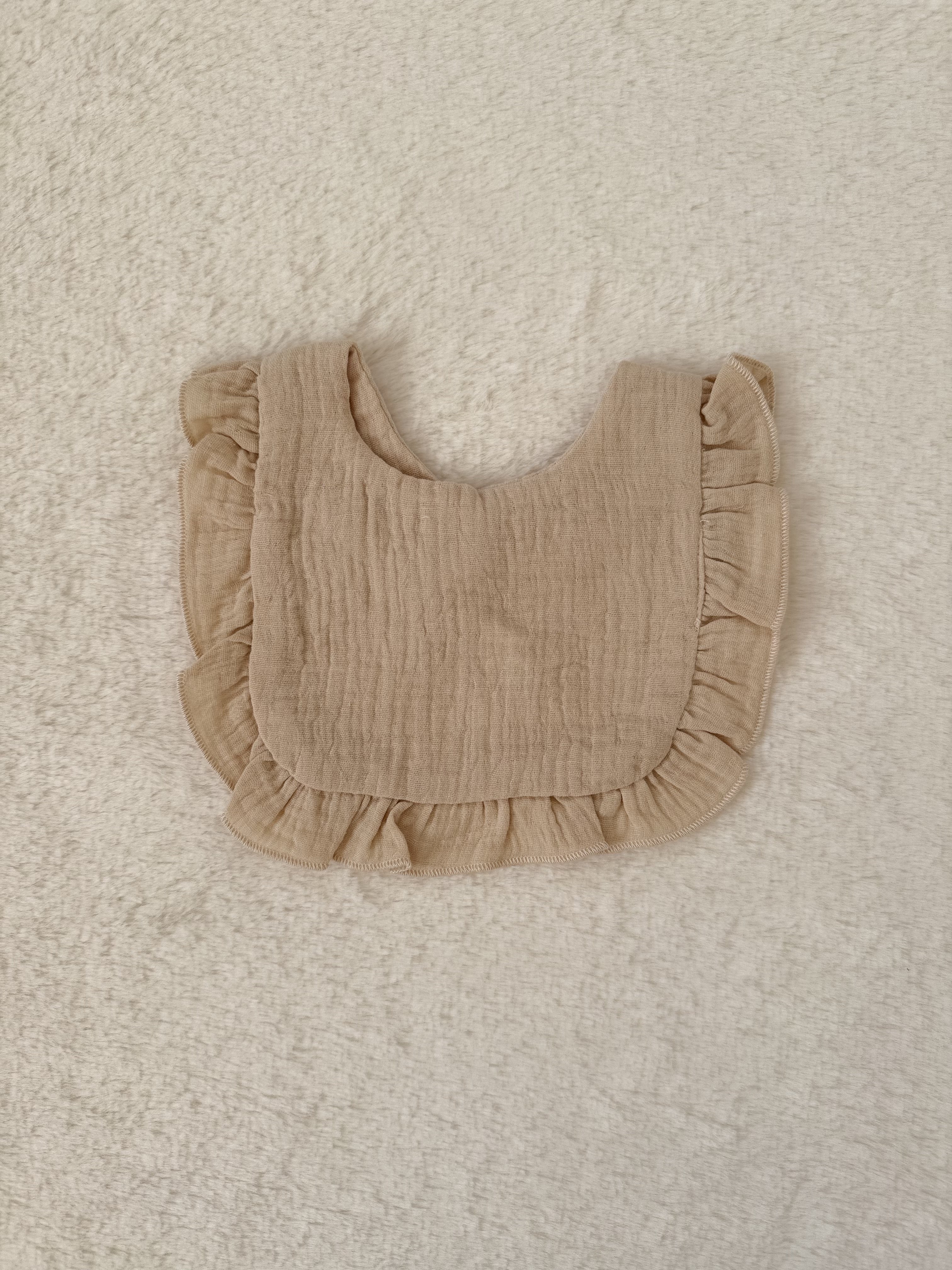 フリルコットンビブ 【スタイ・よだれかけ】（全9色展開）