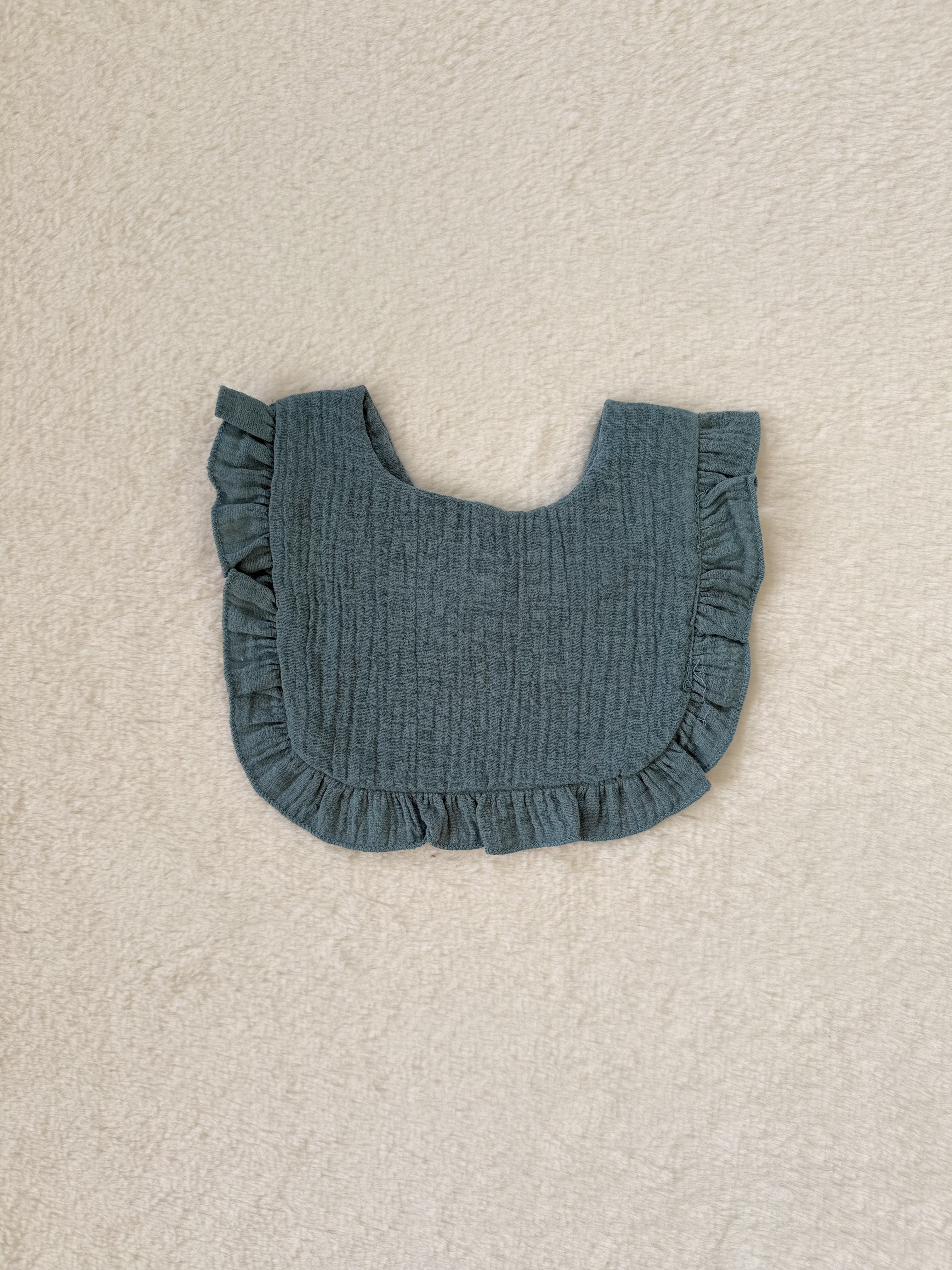 フリルコットンビブ 【スタイ・よだれかけ】（全9色展開）