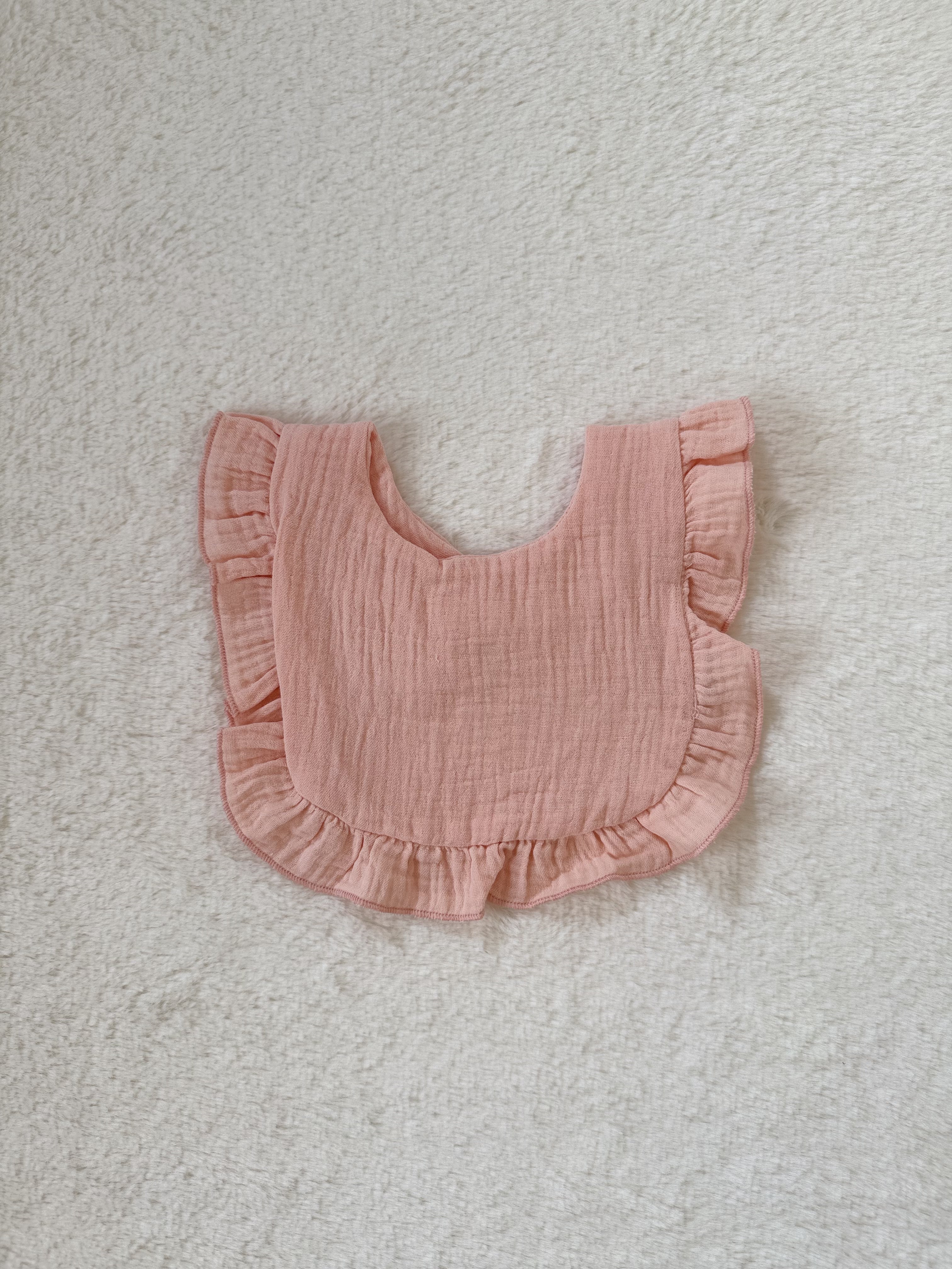 フリルコットンビブ 【スタイ・よだれかけ】（全9色展開）