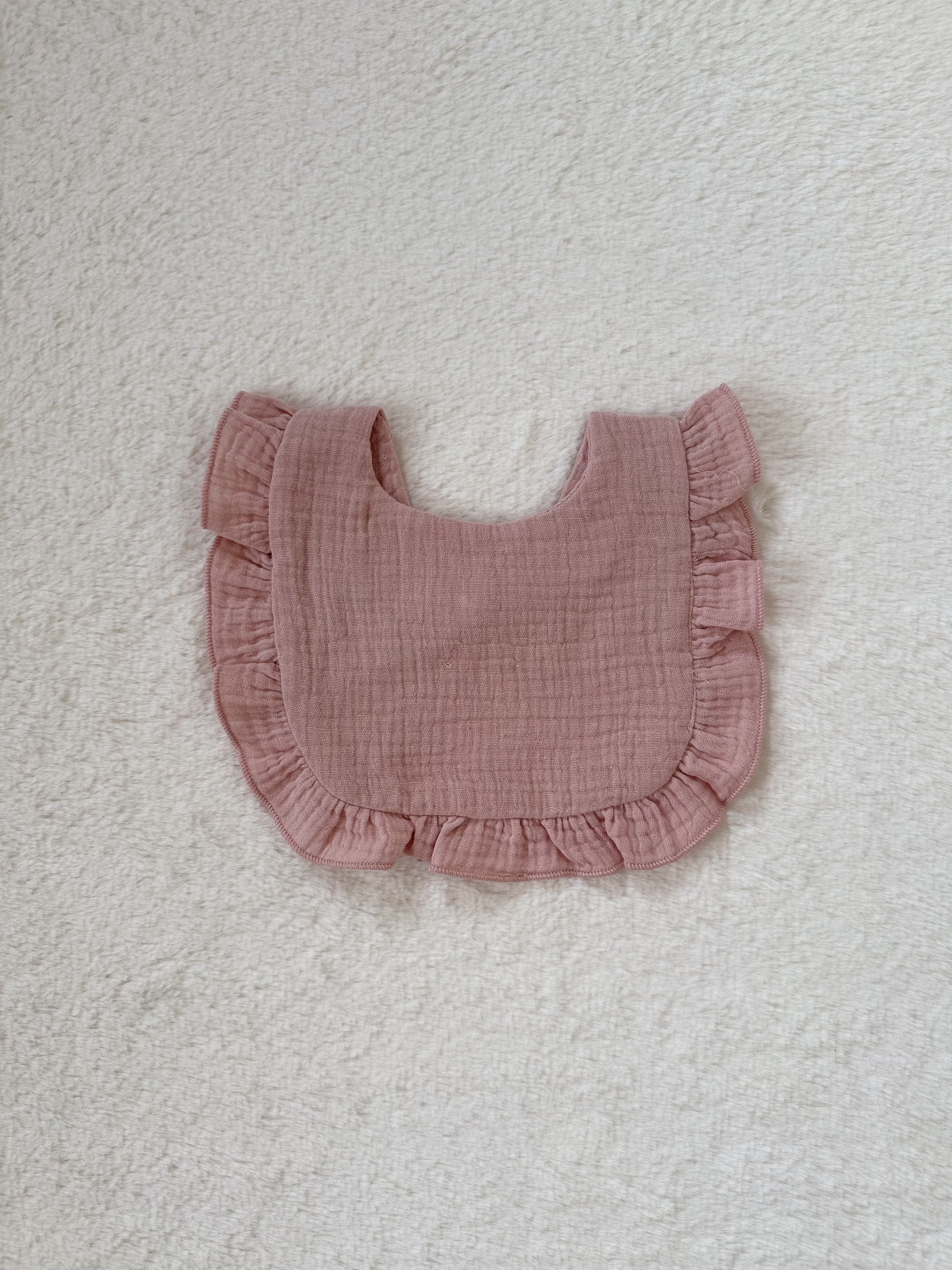 フリルコットンビブ 【スタイ・よだれかけ】（全9色展開）