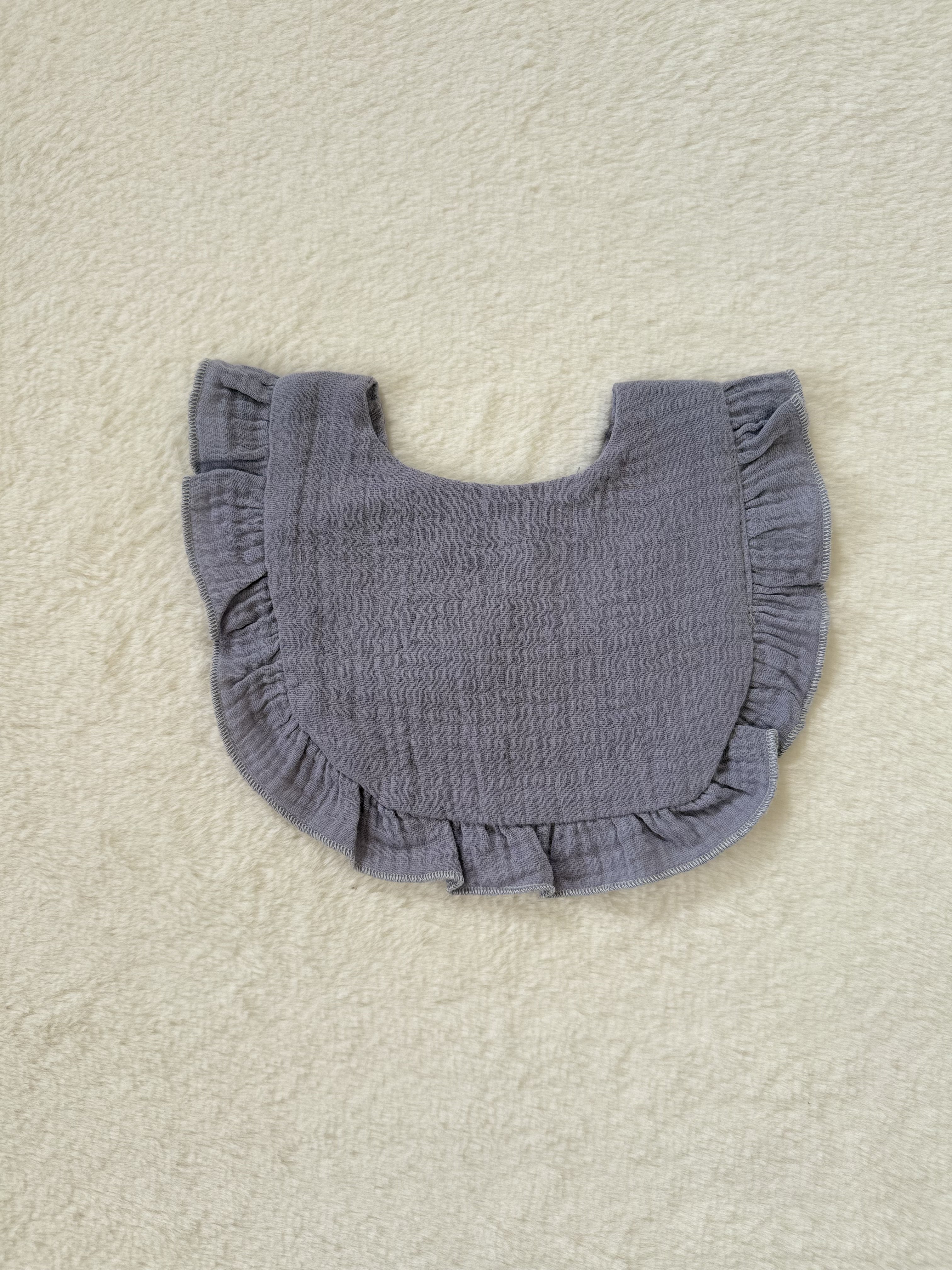 フリルコットンビブ 【スタイ・よだれかけ】（全9色展開）