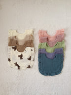 フリルコットンビブ 【スタイ・よだれかけ】（全9色展開）