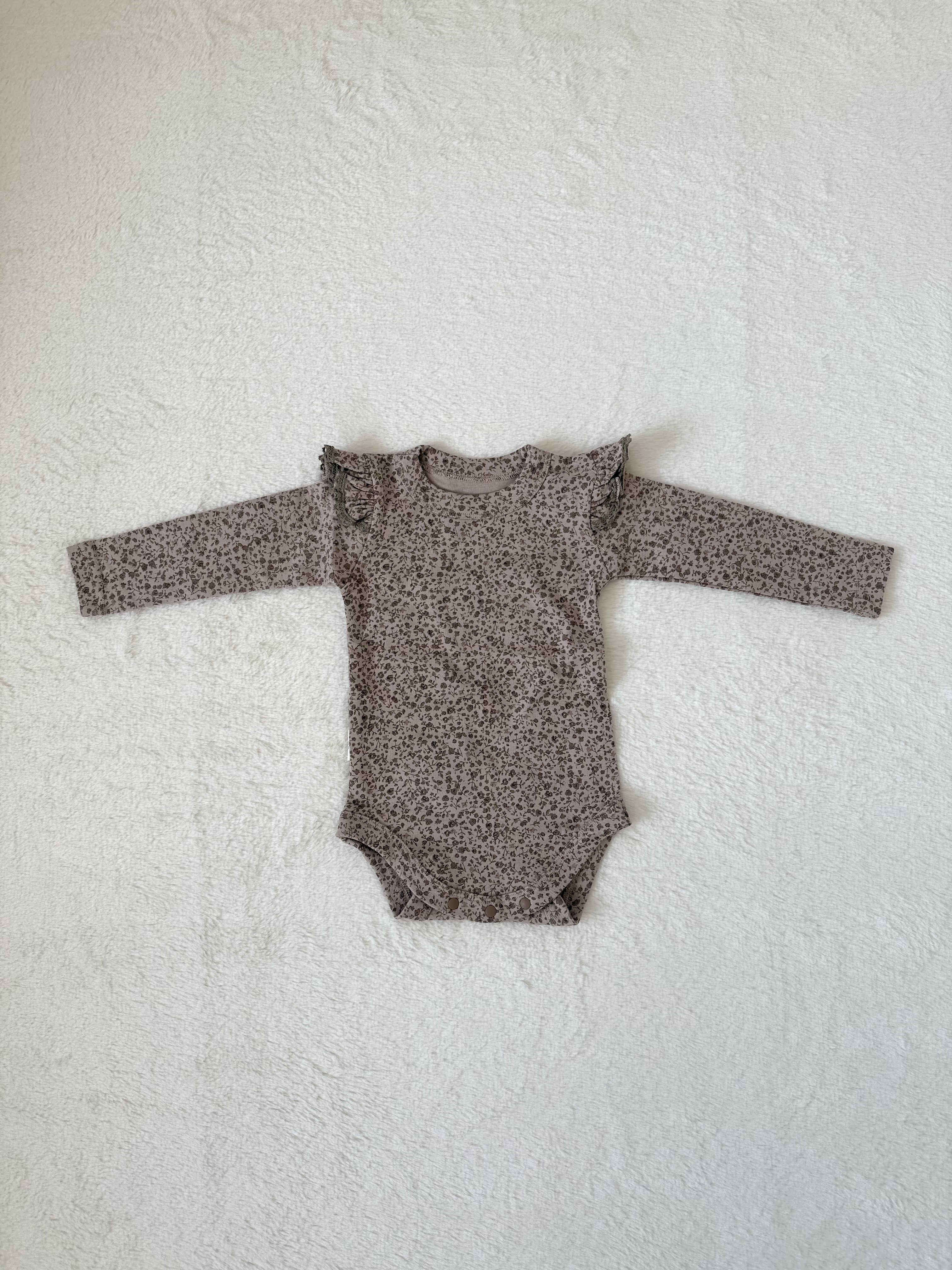 小花柄リンクセットアップ（ロンパース＋レギンス）