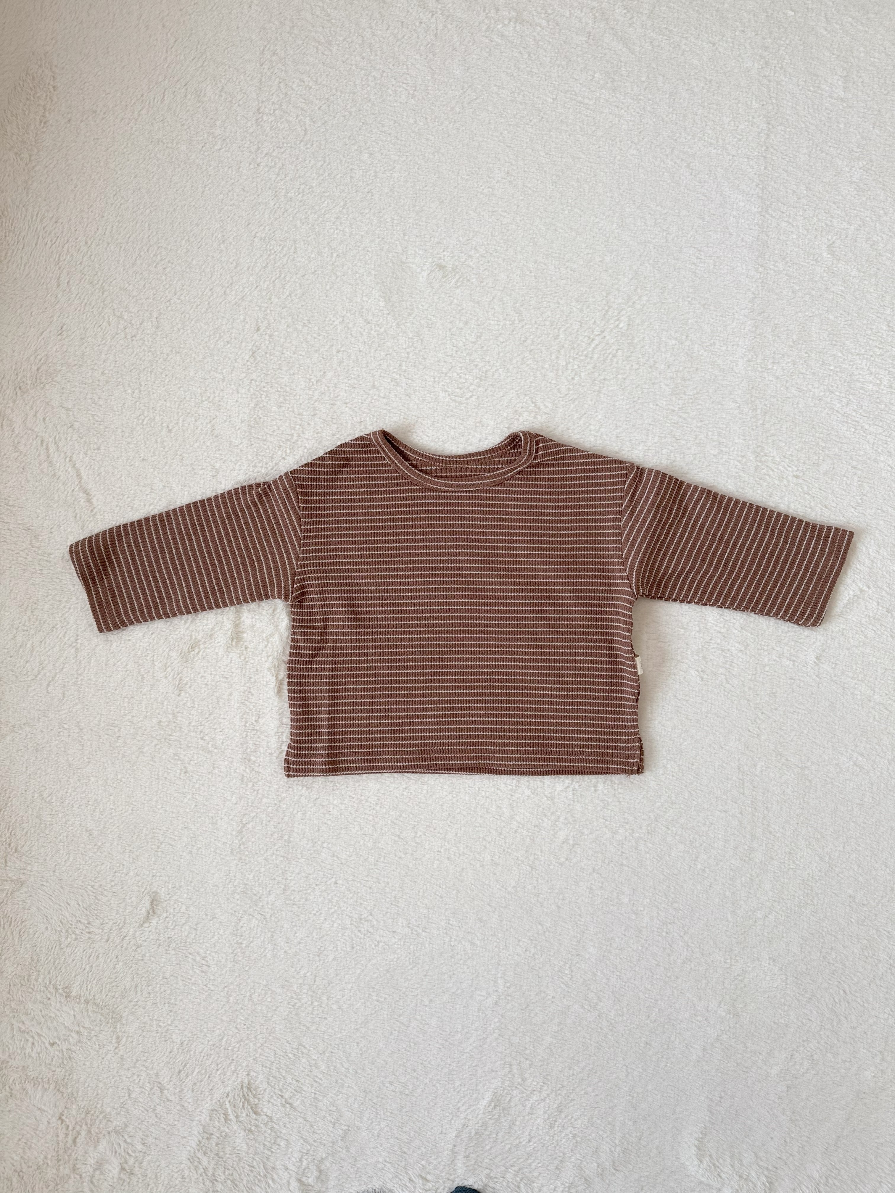 ナチュラルボーダー リブロンT（長袖・2色展開）