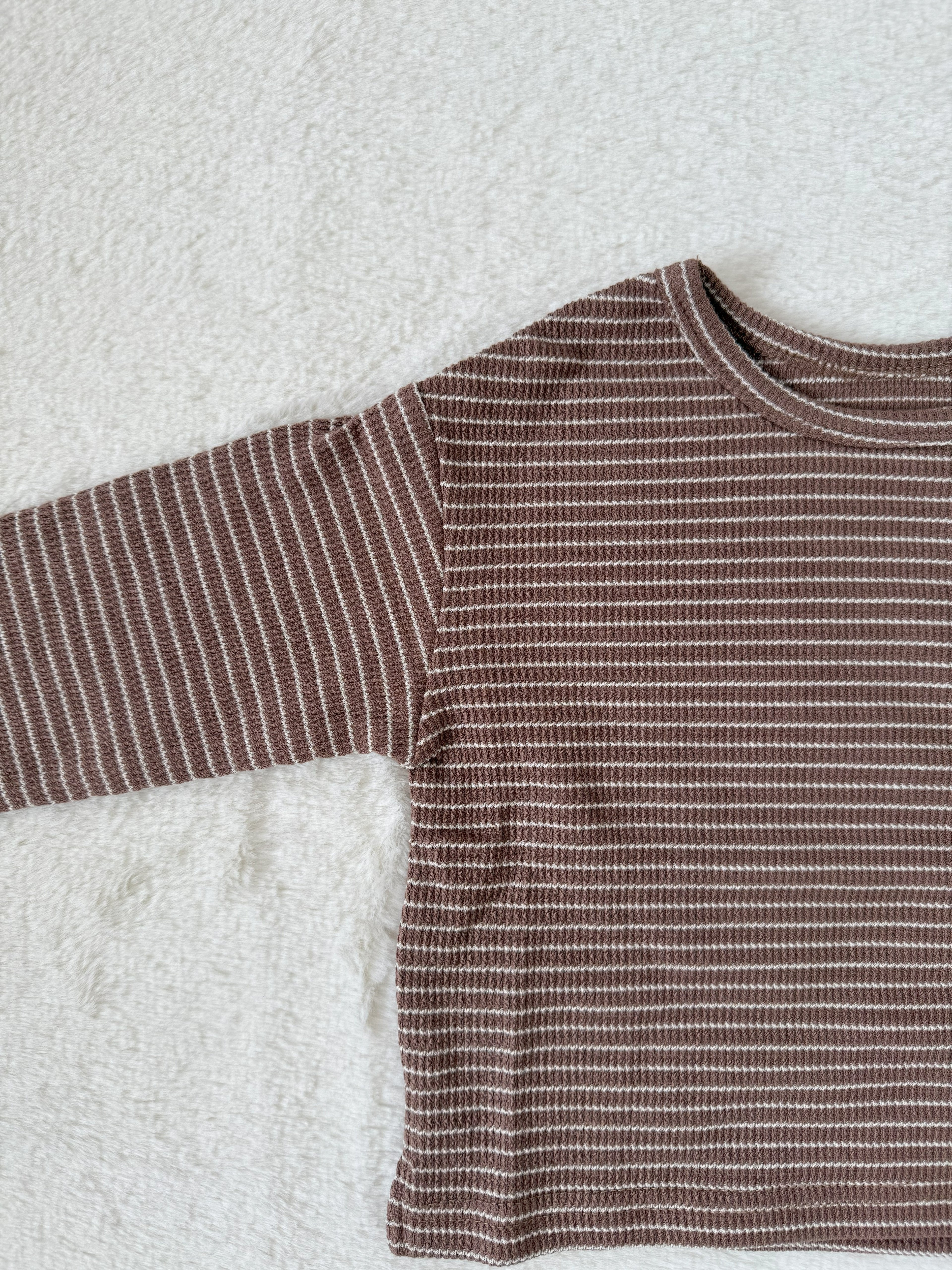 ナチュラルボーダー リブロンT（長袖・2色展開）