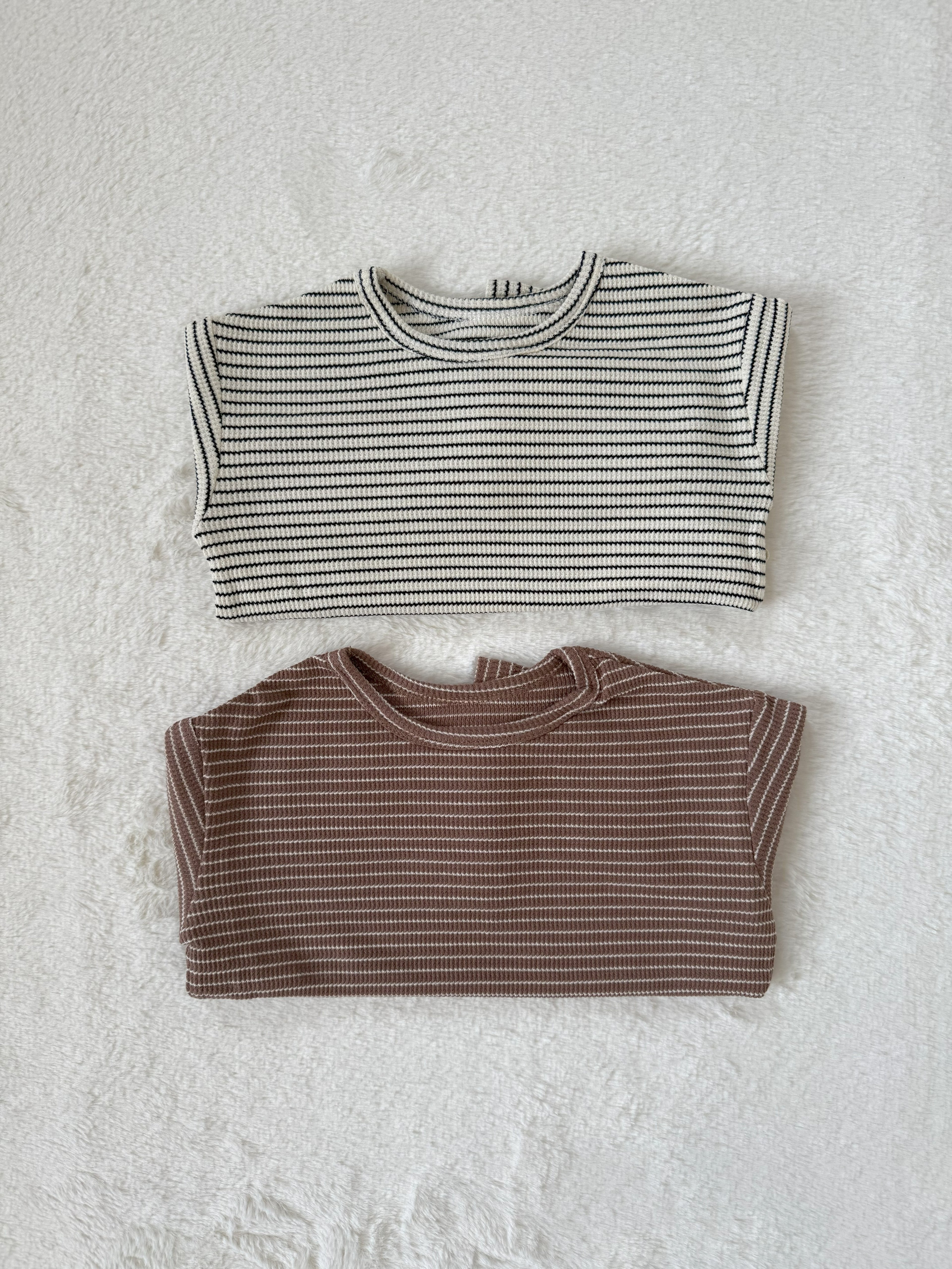 ナチュラルボーダー リブロンT（長袖・2色展開）