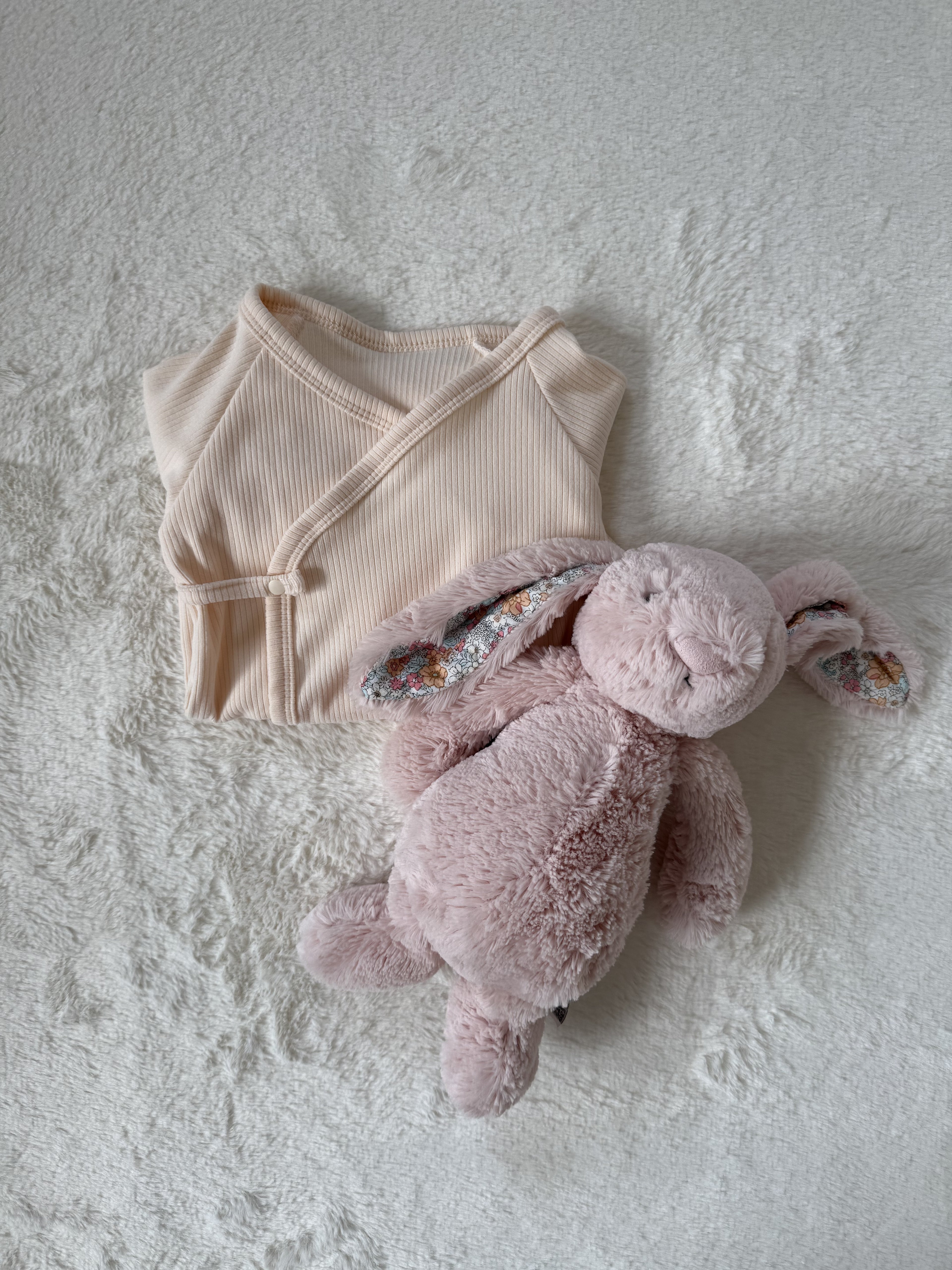 やさしい肌着ロンパース／ナチュラルベージュ