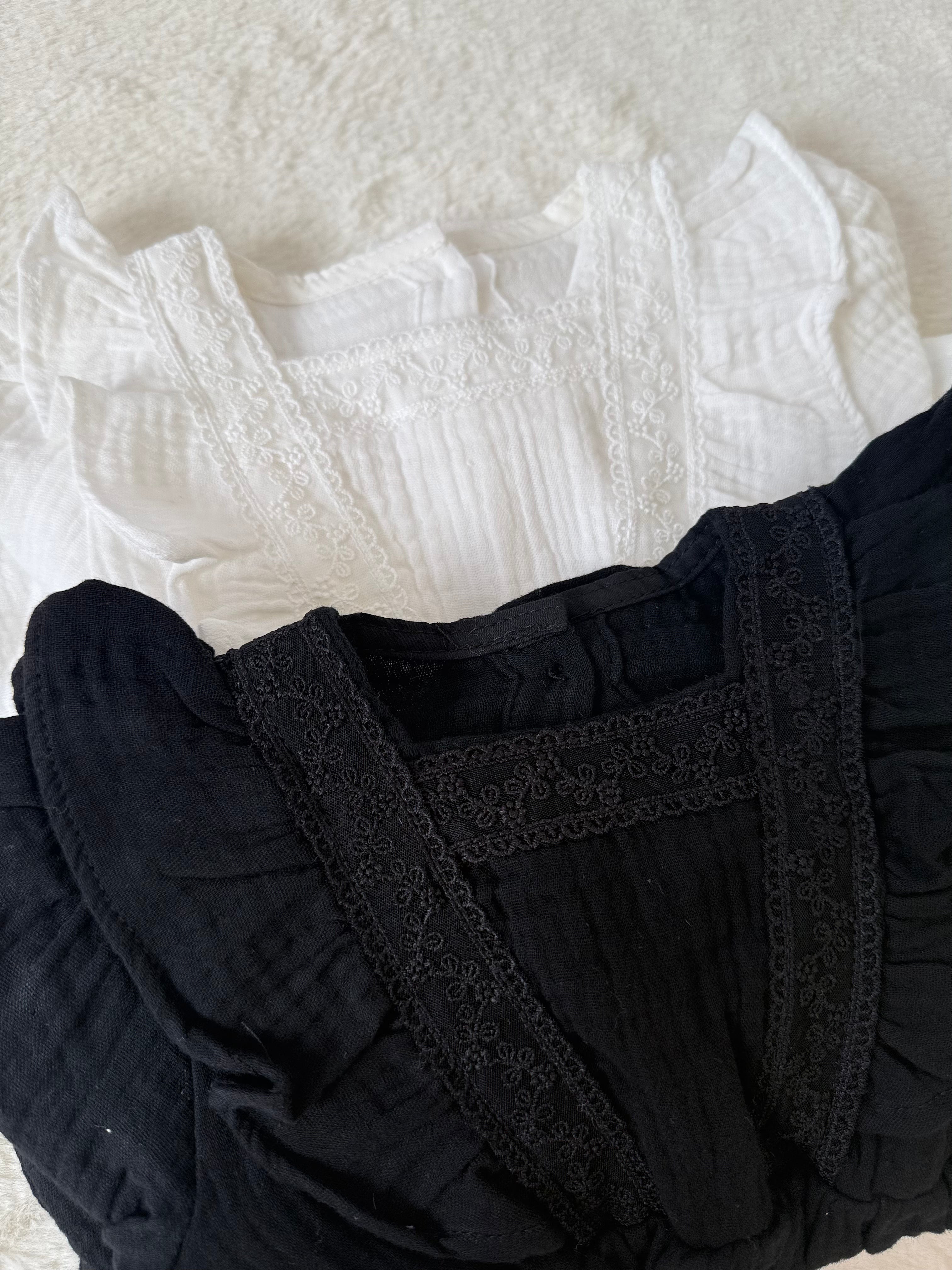 ふんわりガーゼの上品ロンパース