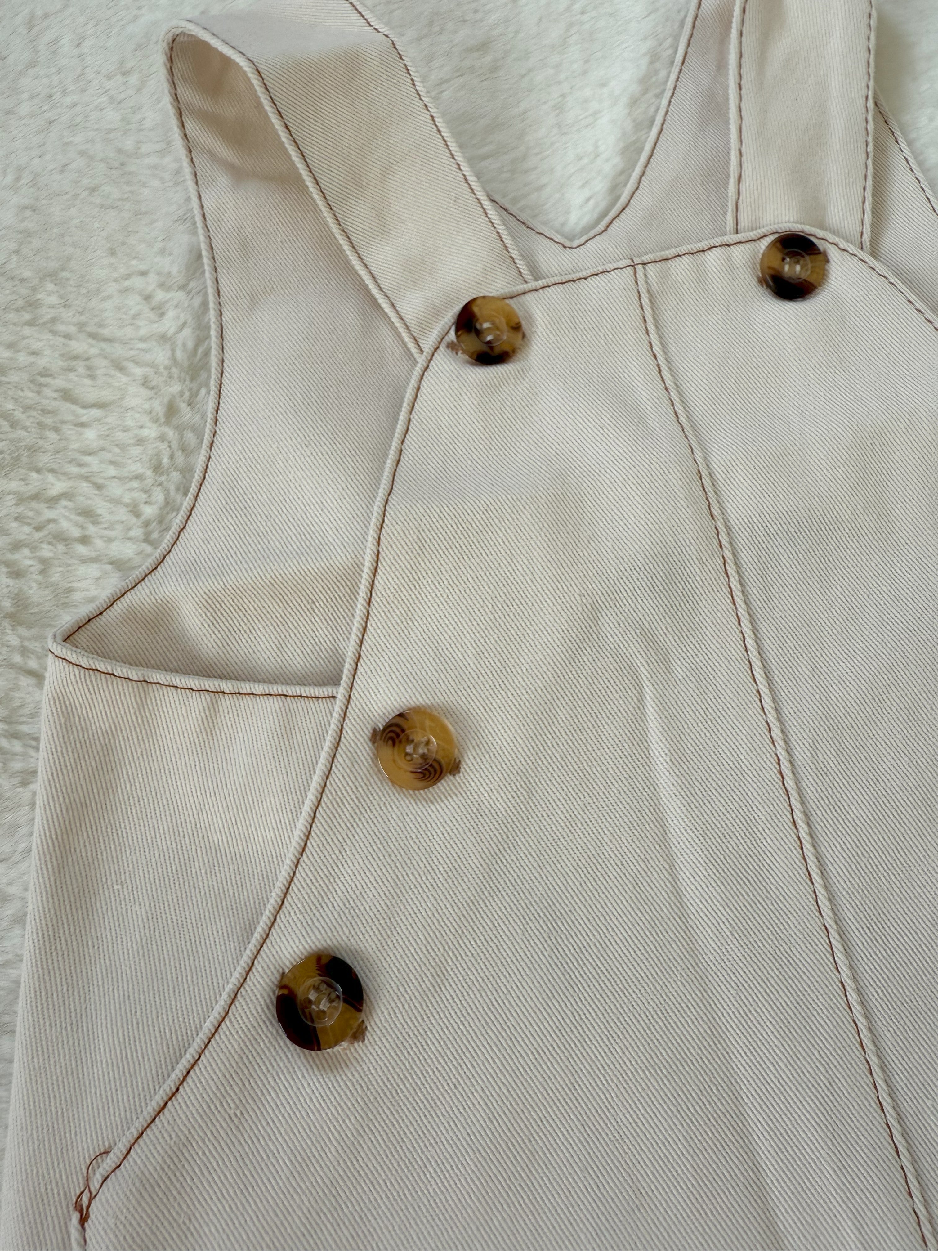 ベビー デニム風ショートロンパース