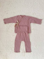 フリルメローリブセットアップ（トップス＆レギンス）