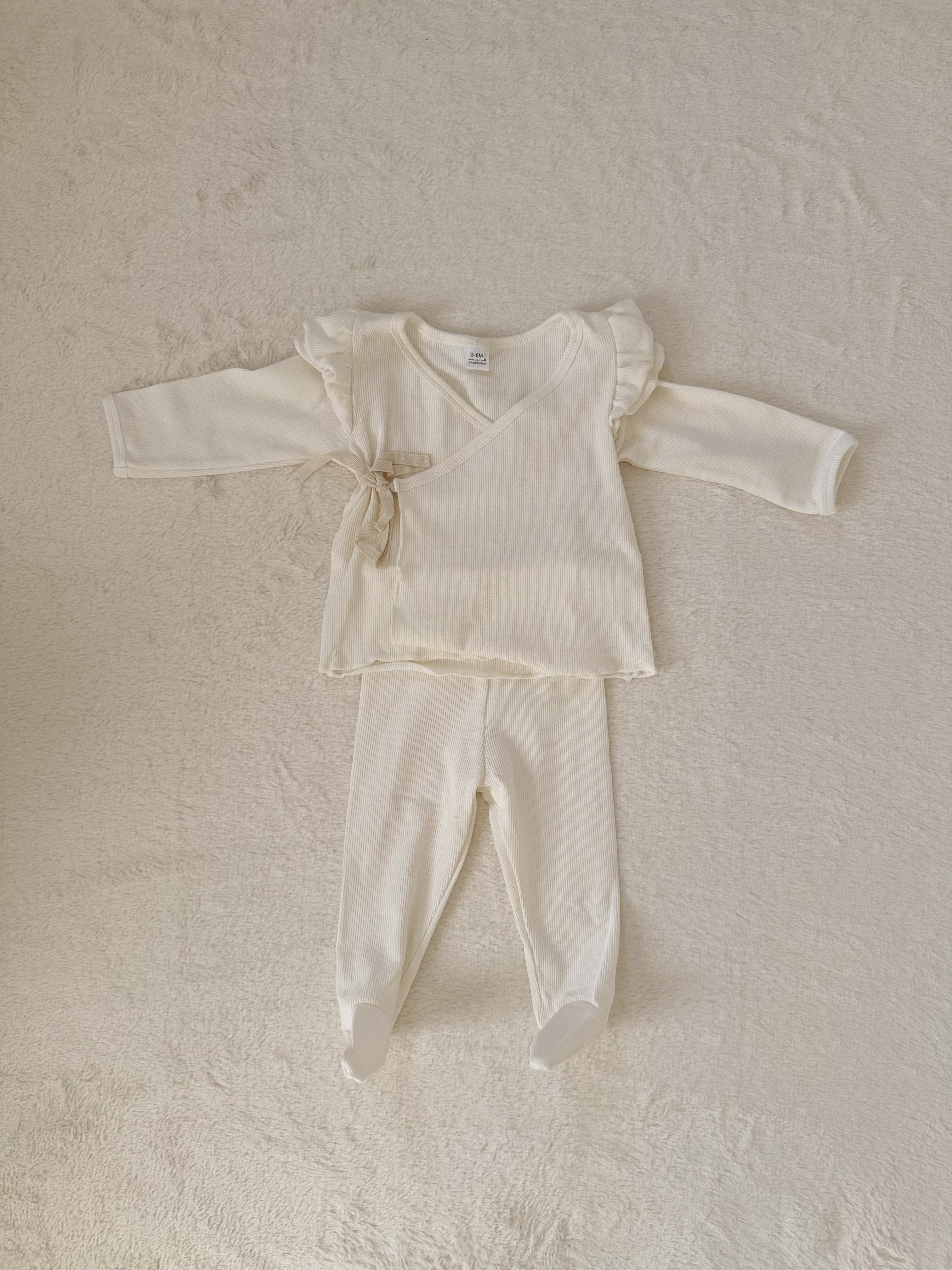 フリルカシュクール ベビーセットアップ（トップス＆パンツ）／4色展開