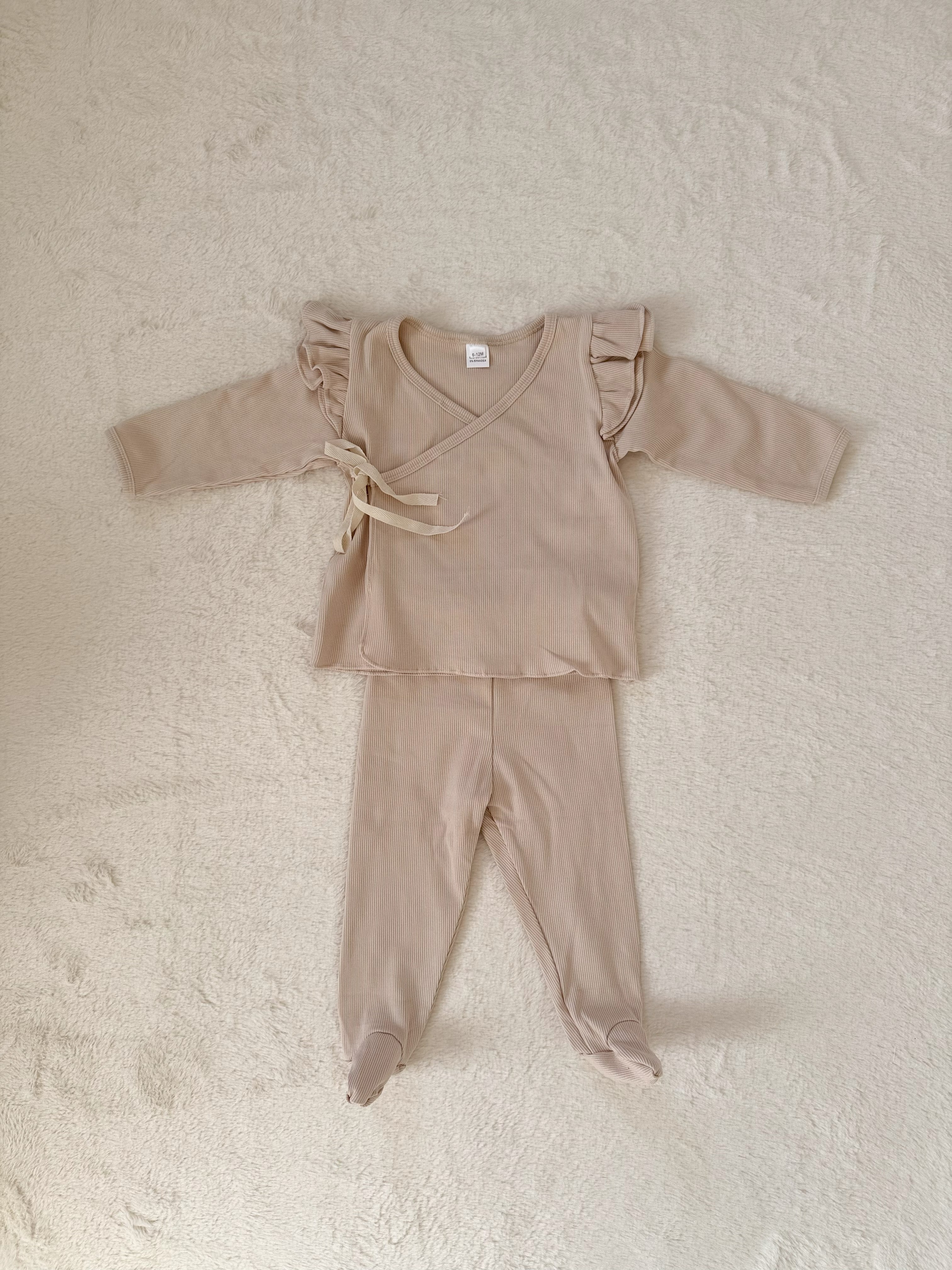 フリルカシュクール ベビーセットアップ（トップス＆パンツ）／4色展開