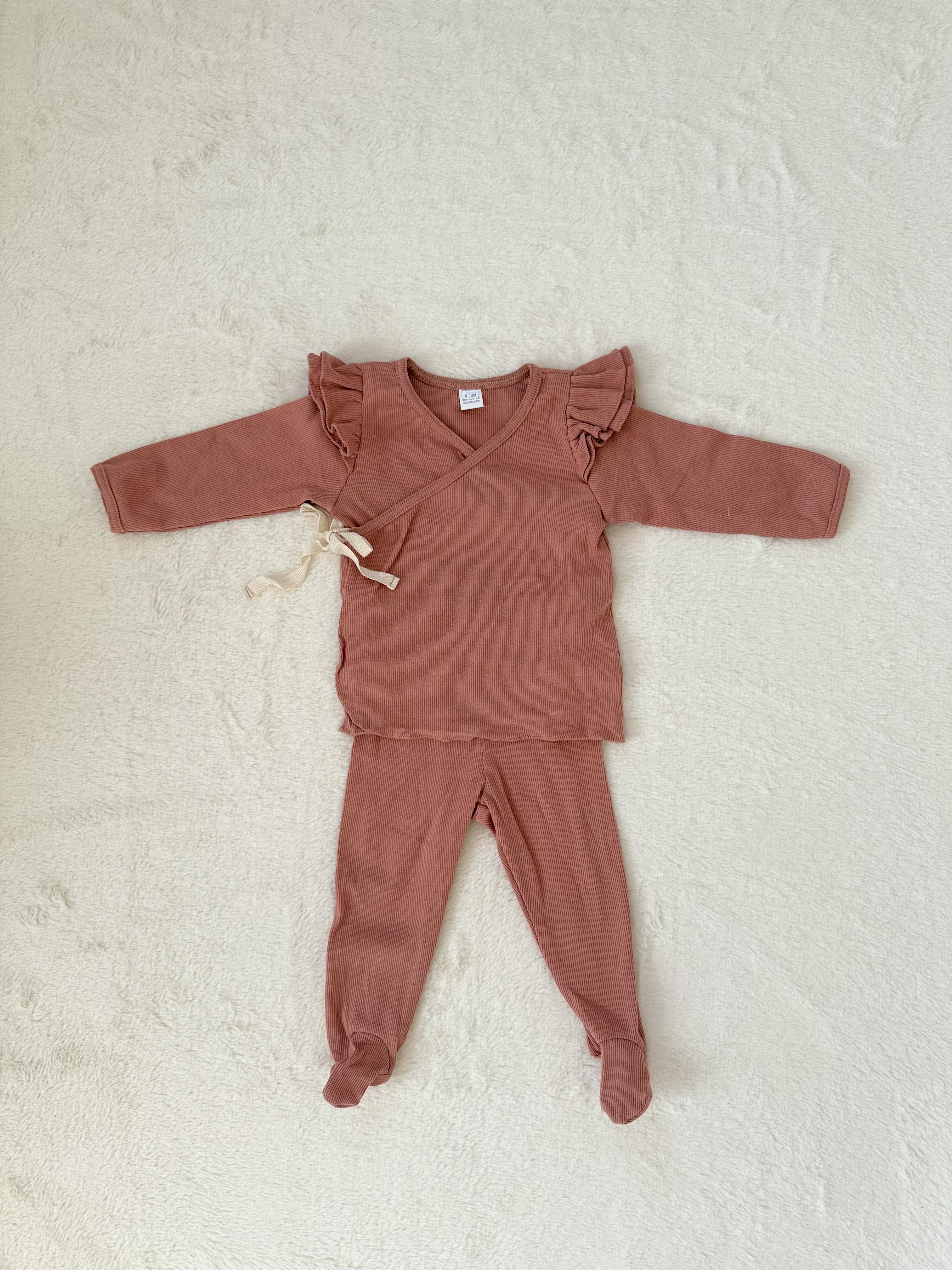 フリルカシュクール ベビーセットアップ（トップス＆パンツ）／4色展開