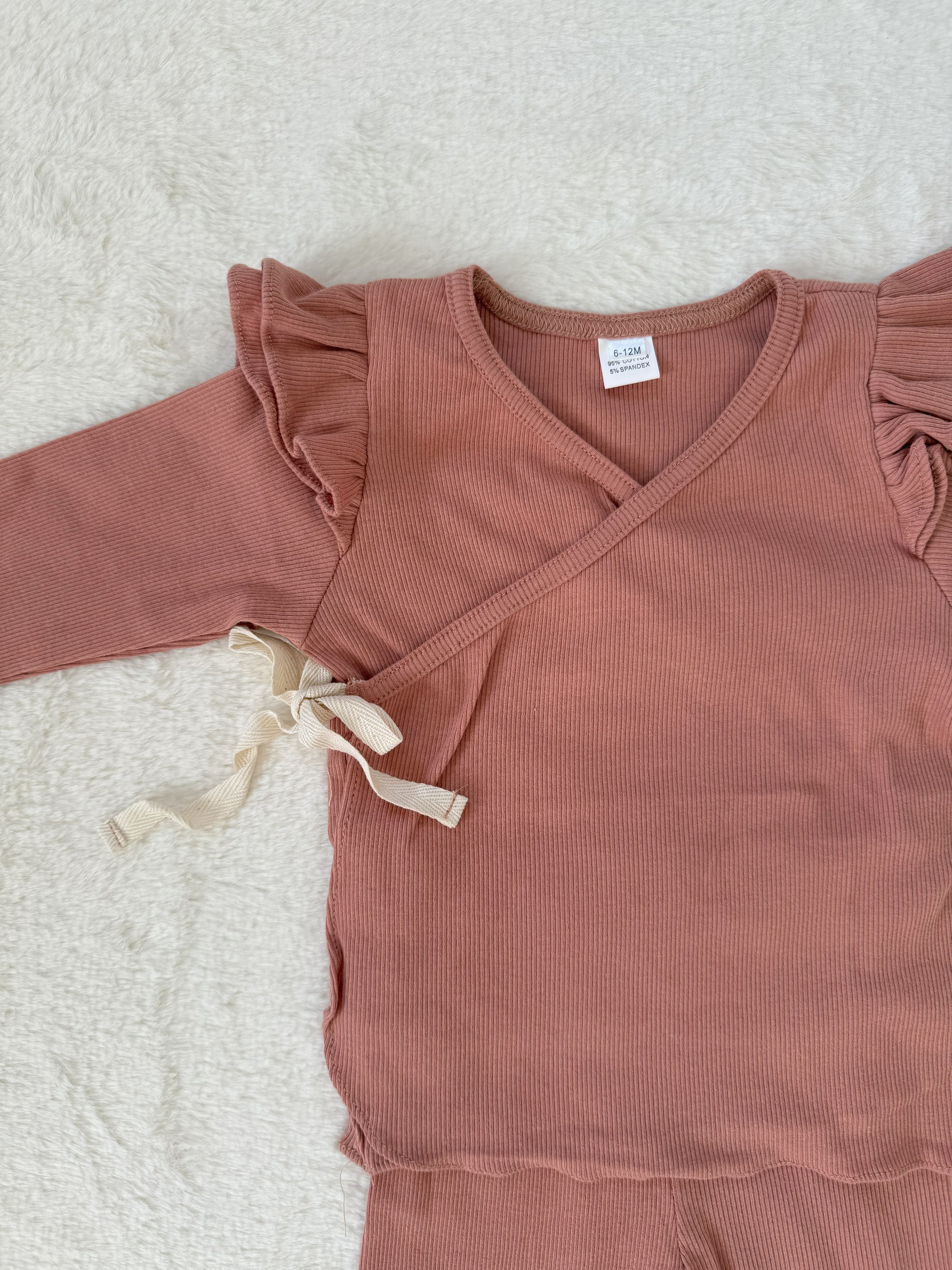 フリルカシュクール ベビーセットアップ（トップス＆パンツ）／4色展開