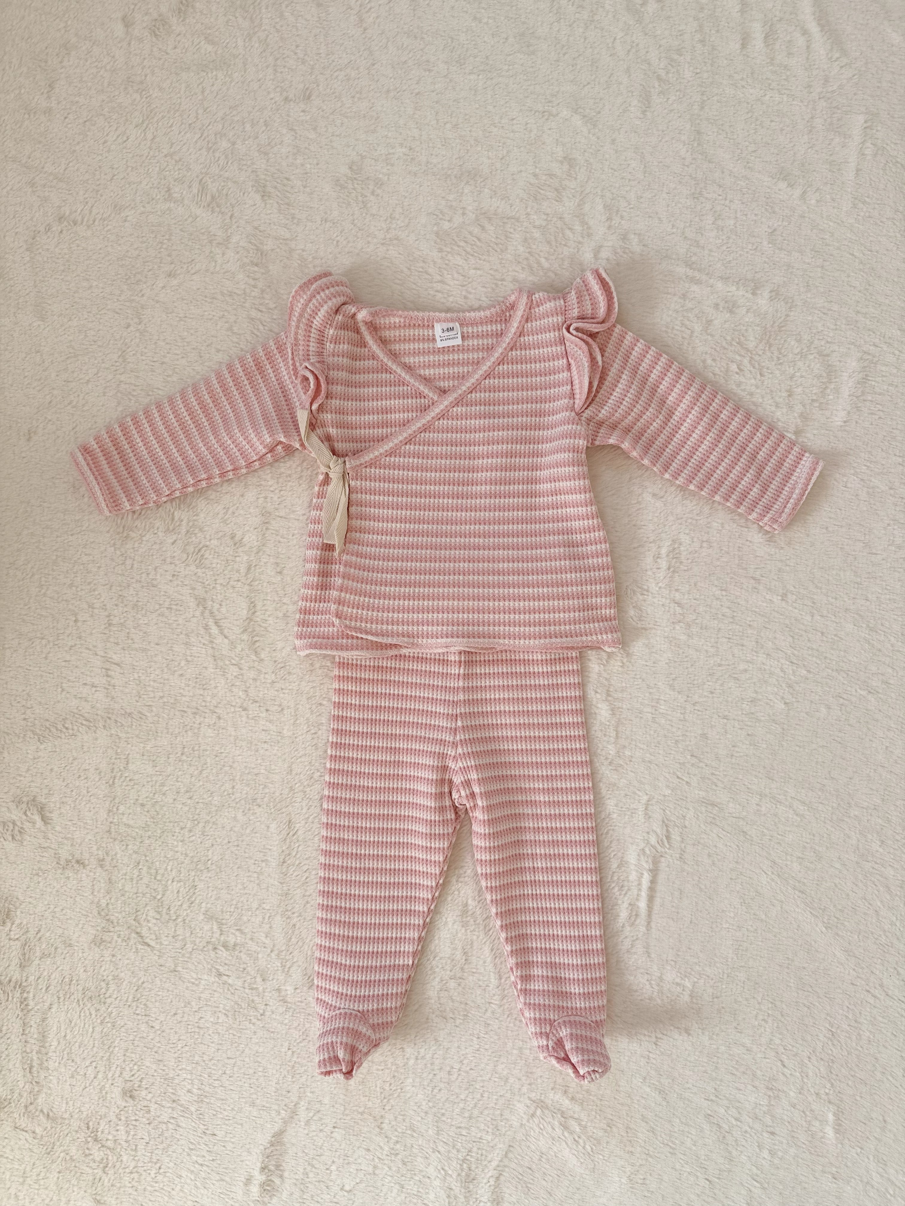 フリルカシュクール ベビーセットアップ（トップス＆パンツ）／4色展開