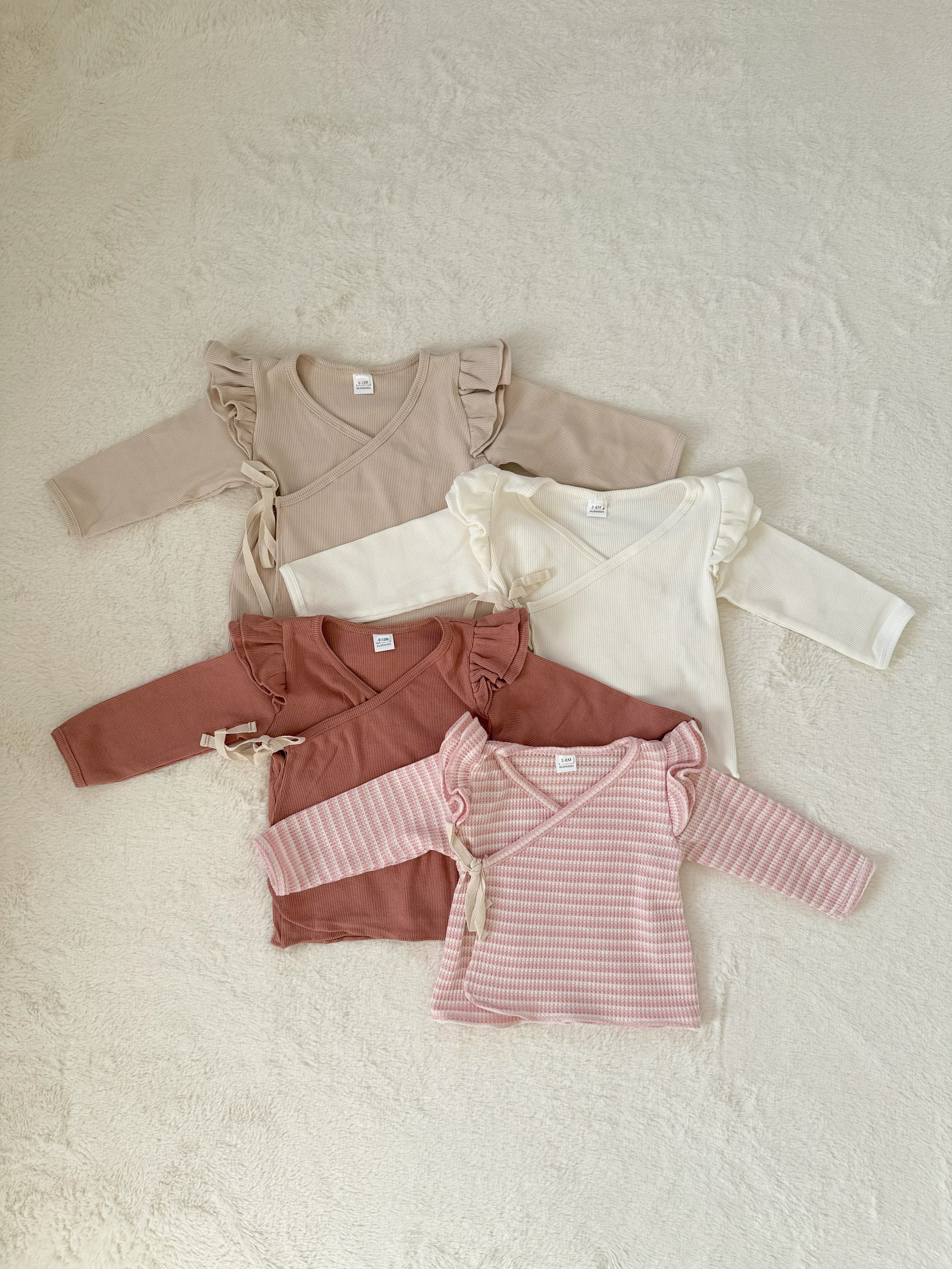 フリルカシュクール ベビーセットアップ（トップス＆パンツ）／4色展開