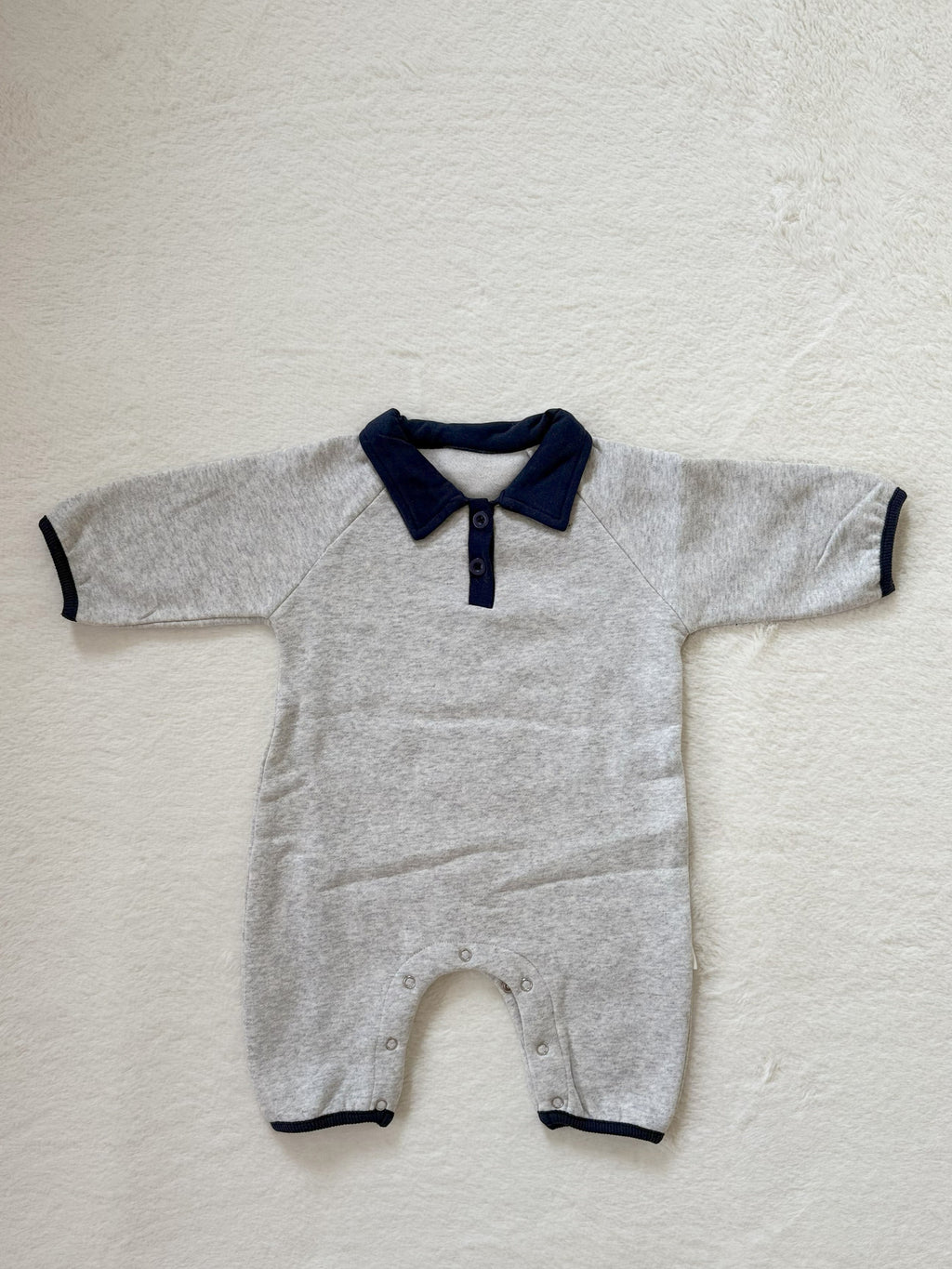 ポロカラーロンパース