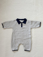 ポロカラーロンパース