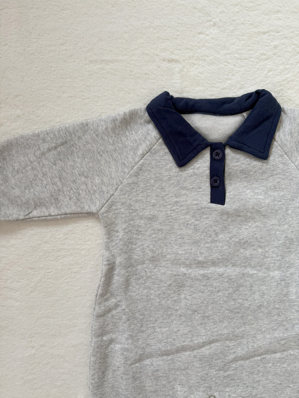 ポロカラーロンパース