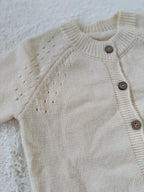 ふんわりニットのナチュラルカーディ