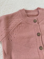 ふんわりニットのナチュラルカーディ