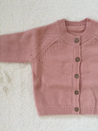 ふんわりニットのナチュラルカーディ