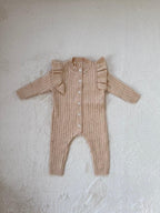 フリルニットロンパース（前開きタイプ）