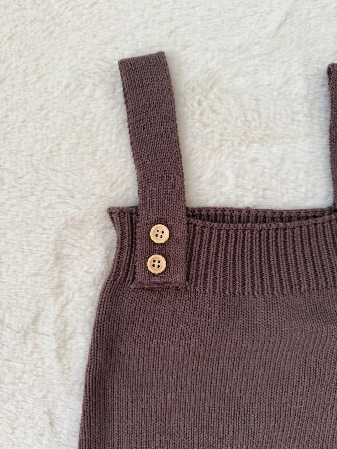 ベビーニットロンパース（肩ボタン付き）