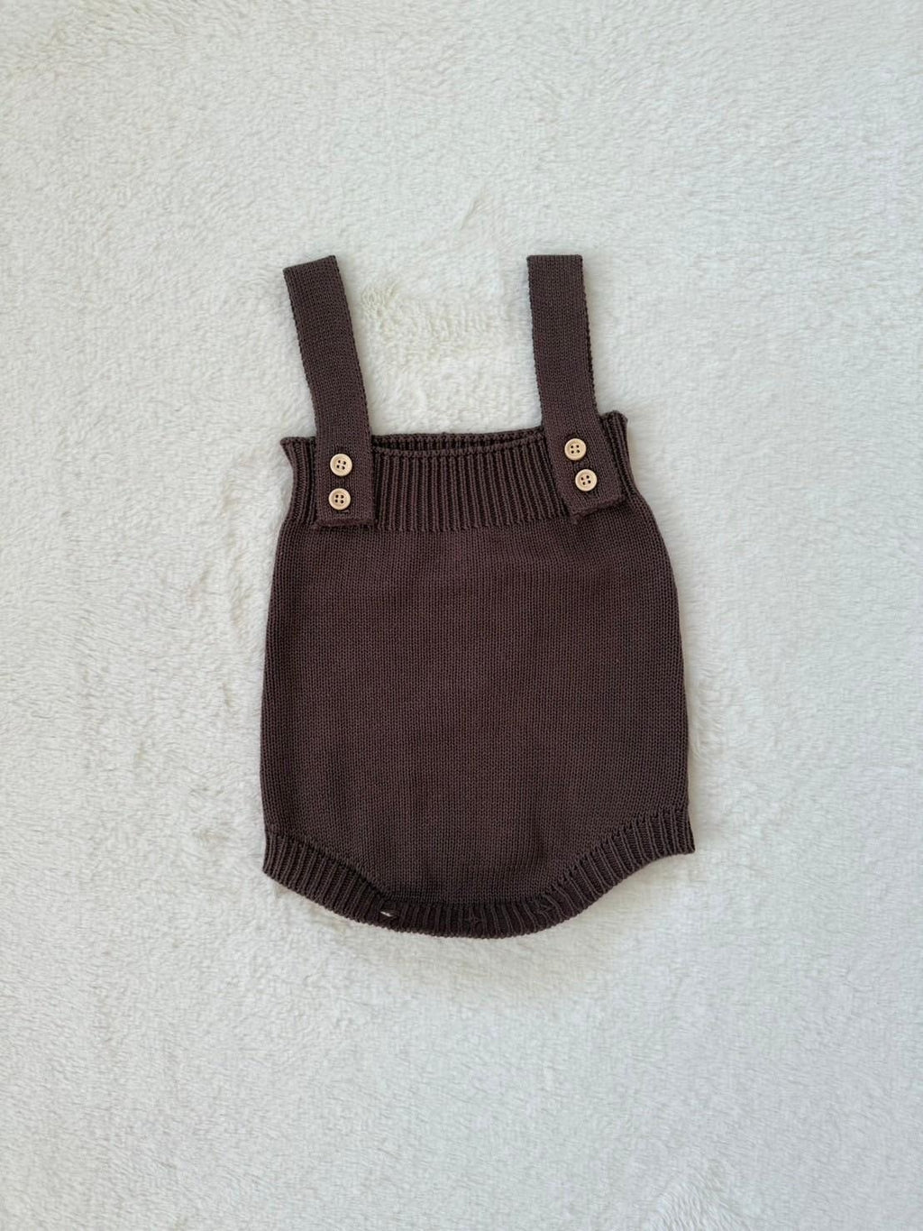 ベビーニットロンパース（肩ボタン付き）