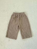 裏起毛ドッグ刺繍トップス＆パンツ