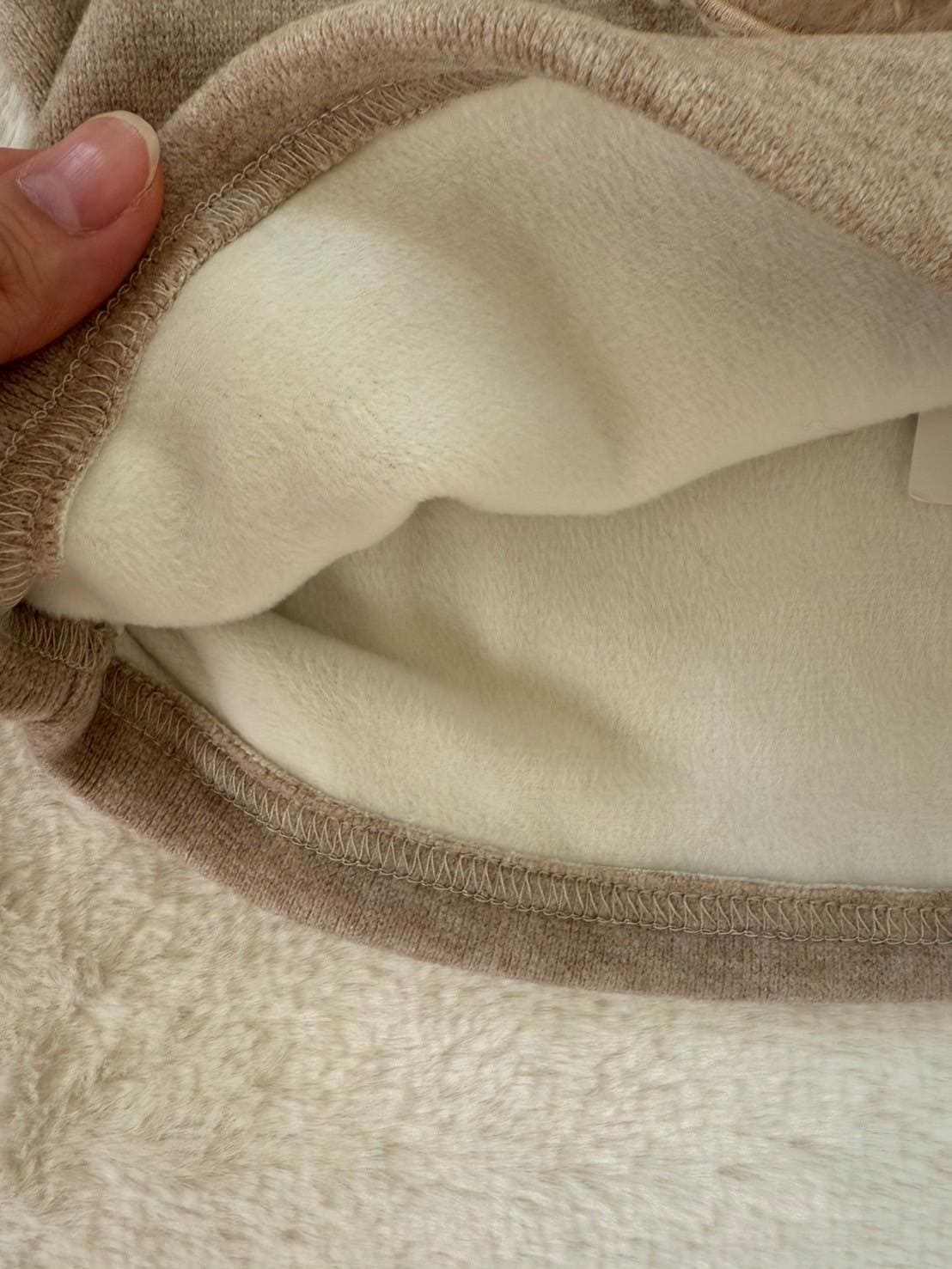 裏起毛ドッグ刺繍トップス＆パンツ