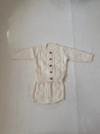 レースセーラー襟付きロンパース＆ボンネット