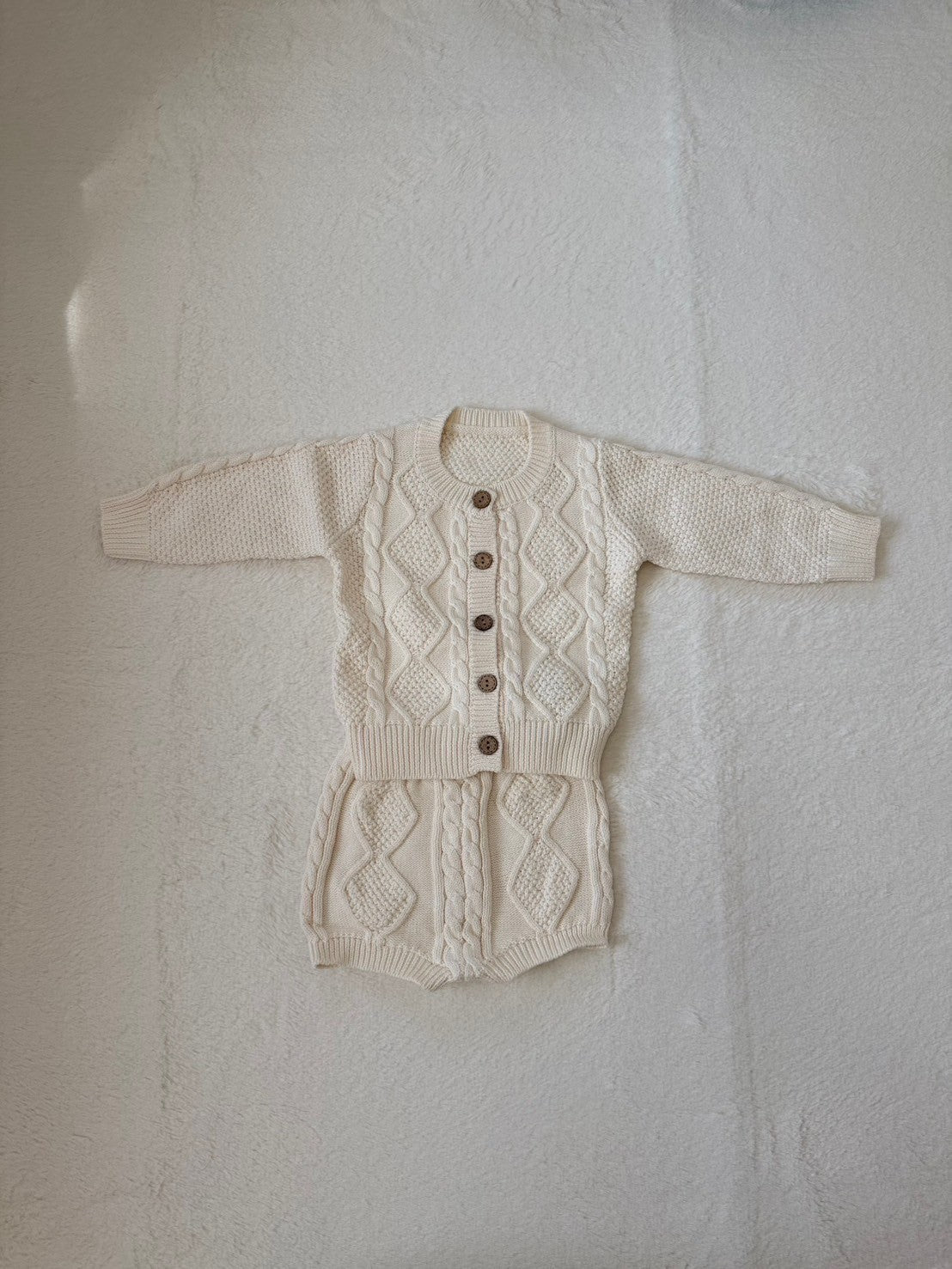 レースセーラー襟付きロンパース＆ボンネット